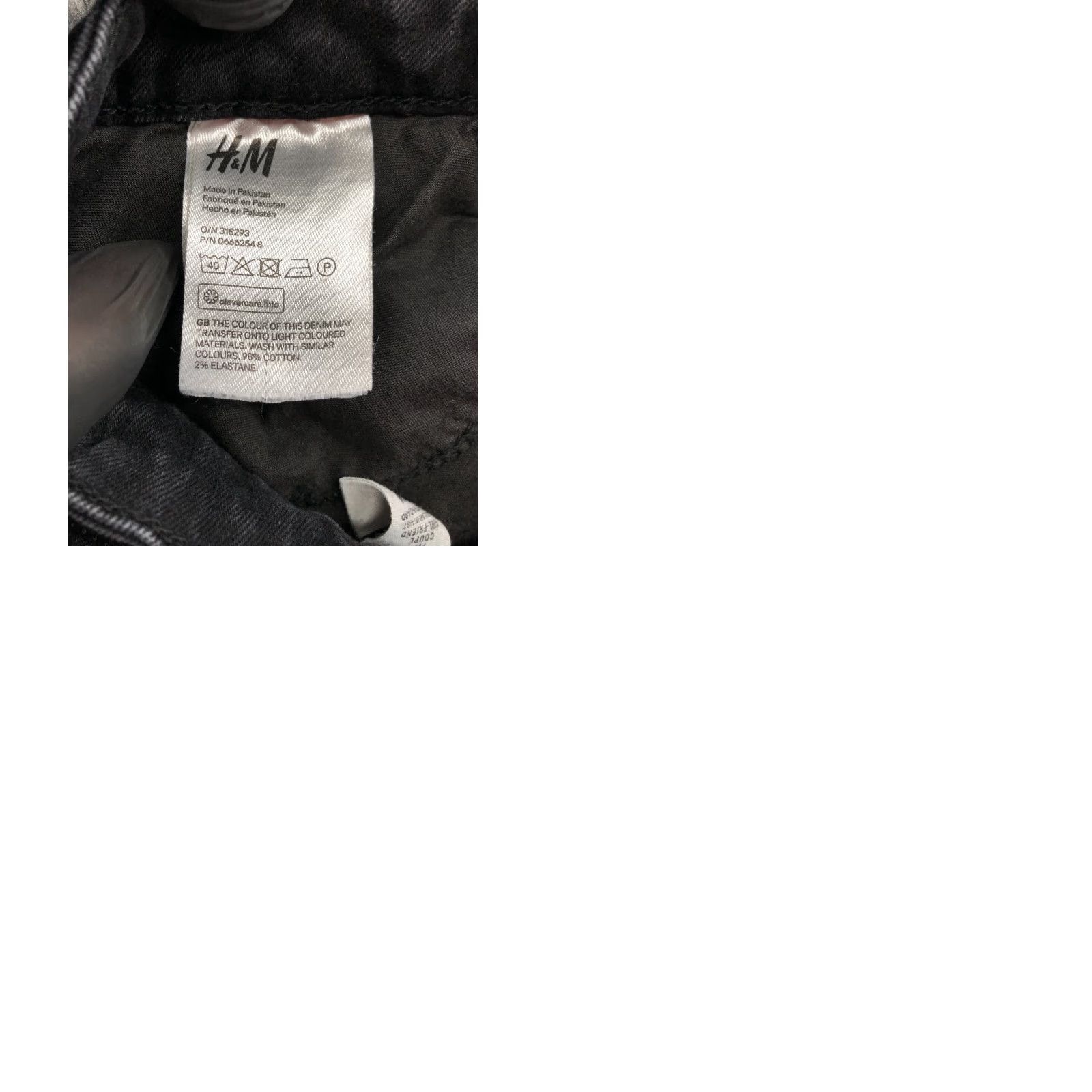 H&M H&M Jeans Women's Dark Wash Black Skinny 27 Regular 5-Pocket Denim Comfort Zipper Button Belt Loops Inseam 27 Size 27" / US 4 / IT 40 - 9 Thumbnail