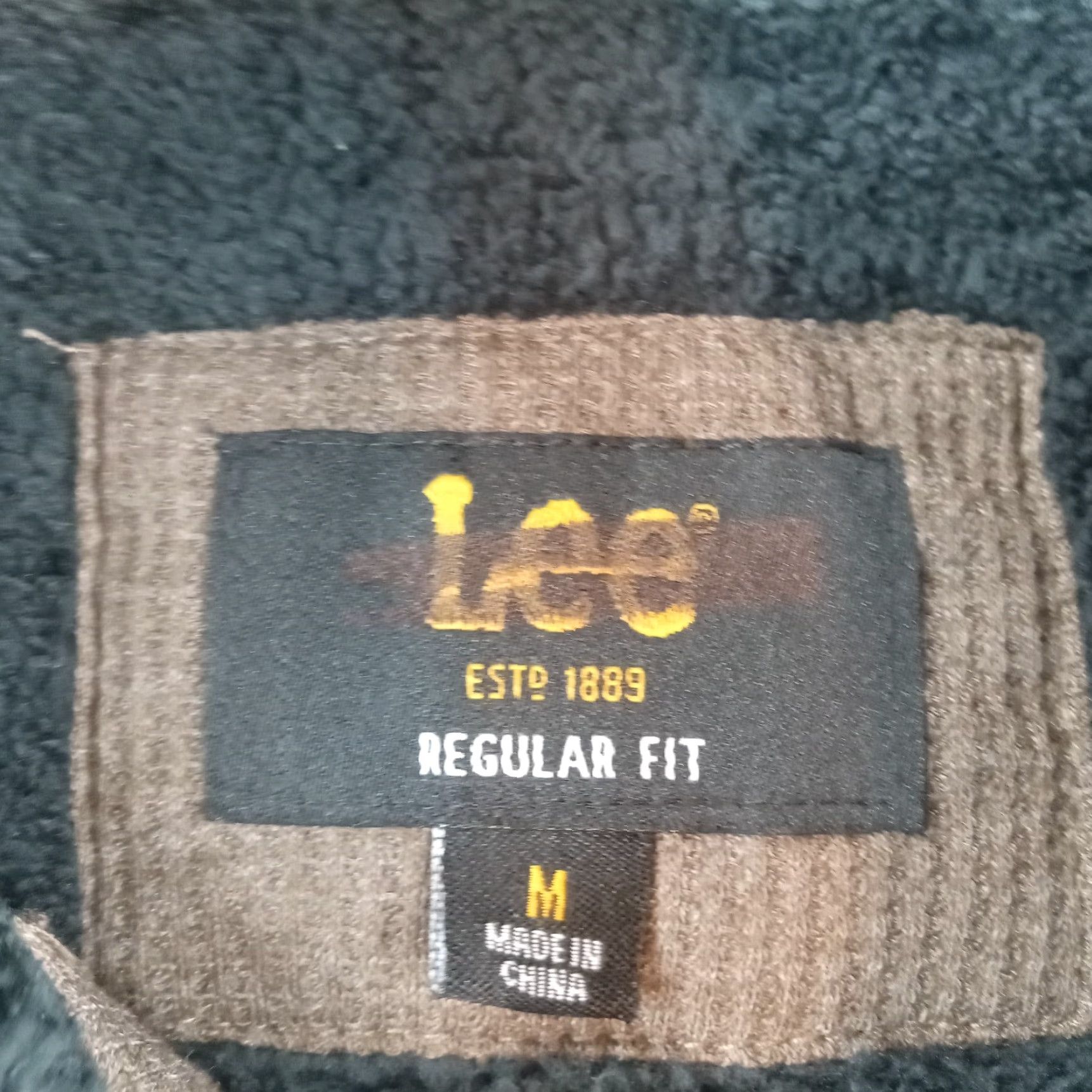Lee Lee Sweater Mens Medium Brown Waffle Knit 1/4 Zip Mock Neck Pullover Long Sleeve Size US M / EU 48-50 / 2 - 5 Thumbnail