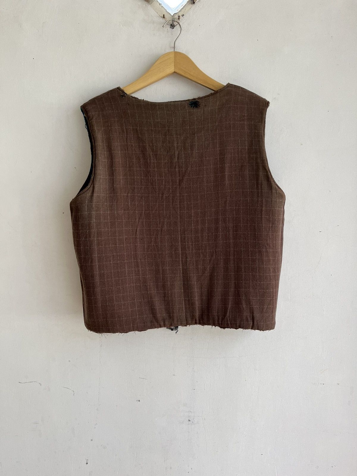 If Six Was Nine 80’s VINTAGE “GRANDMA” KNIT REVERSIBLE VEST Size US L / EU 52-54 / 3 - 8 Thumbnail