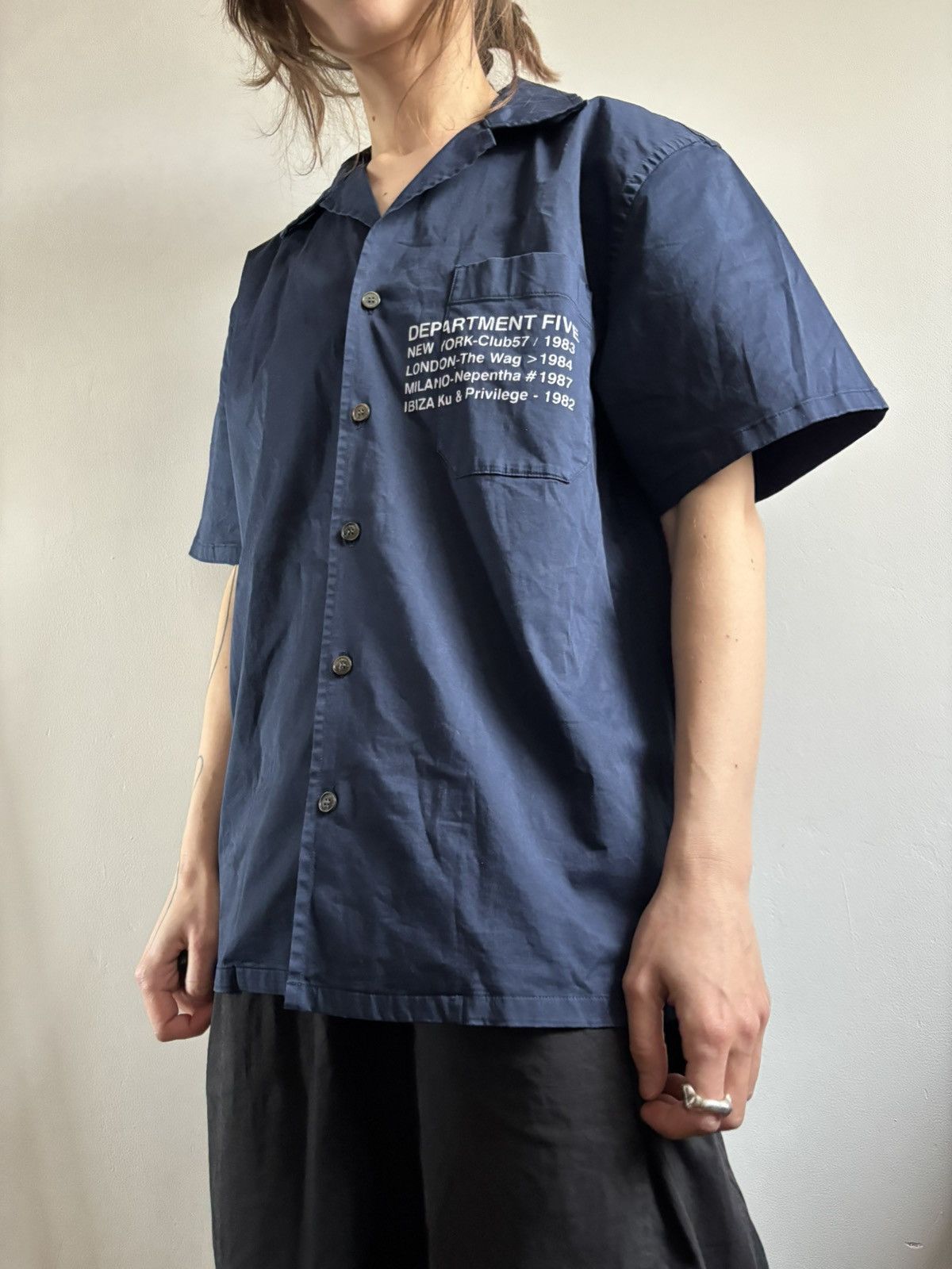 DEPARTMENT5 Vintage Department 5 boxy shirt navy blue Size US S / EU 44-46 / 1 - 5 Thumbnail
