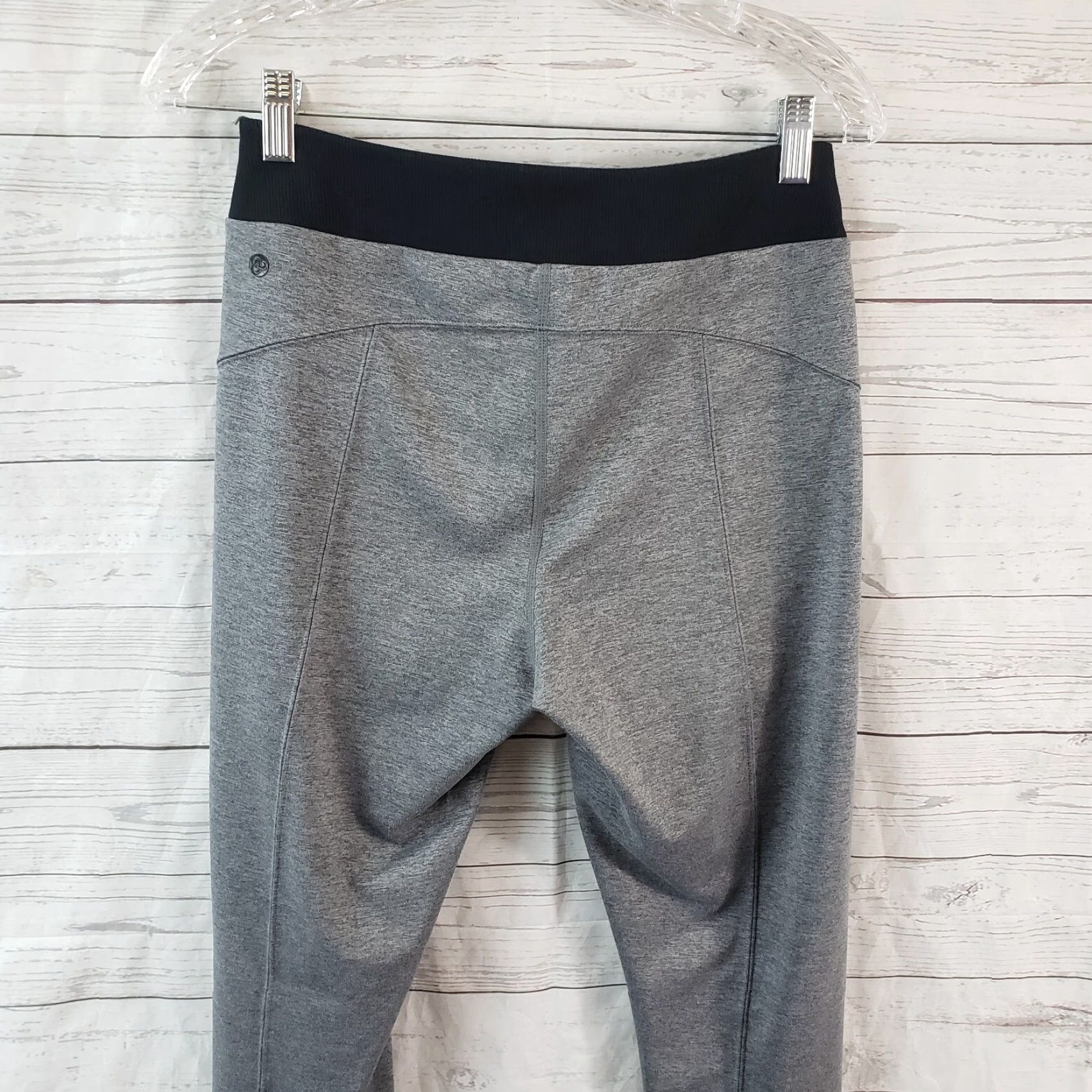 Vintage Zella Womens Leggings M Gray Black Stirrup High Rise Activewear X Size 32" / US 10 / IT 46 - 4 Thumbnail