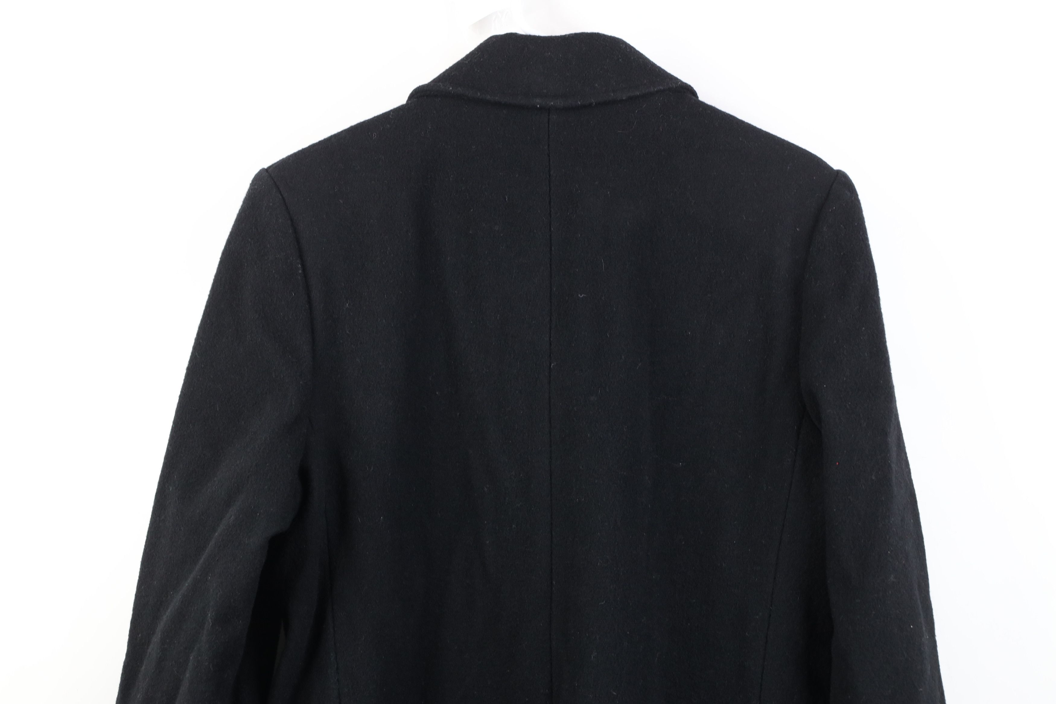 Vintage Vintage 80s 90s Streetwear Trench Coat Jacket Black USA Size L / US 10 / IT 46 - 14 Thumbnail
