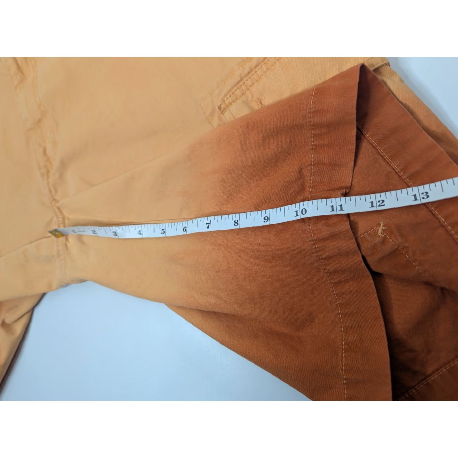 Perry Ellis Perry Ellis Shorts Mens 38 Cargo Shorts Cotton Orange Ombre Outdoor Preppy Casual Travel Workwear Pants Mens 38 Orange Cotton Cargo Pocket Size US 38 / EU 54 - 2 Thumbnail