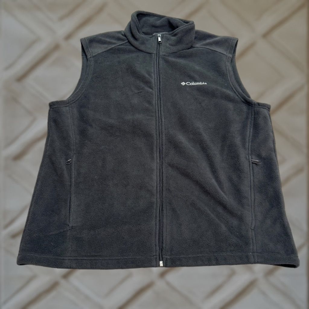 Vintage Columbia Steens Mountain Fleece Vest Mens Large Black Full Zip Outdoor Hiking Vest Size US L / EU 52-54 / 3 - 1 Thumbnail