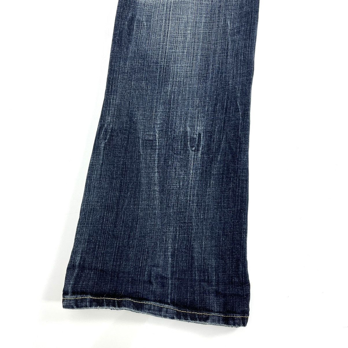 If Six Was Nine × Japanese Brand 2000s Oririn Faded Studded Bootcut Flared Jeans Size US 30 / EU 46 - 11 Thumbnail