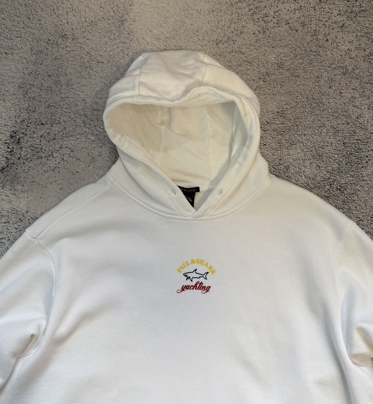 Paul & Shark Paul & Shark Winter Fleece Hoodie White Cotton Unisex Size M Size US M / EU 48-50 / 2 - 3 Thumbnail