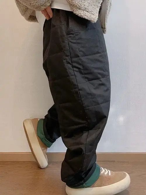 Japanese Brand Hadate x Genji Outdoor retro fashion loose quilted pants Size US 34 / EU 50 - 3 Thumbnail