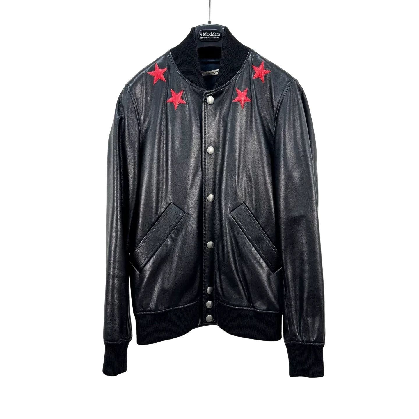 Givenchy Givenchy Star Embroidered Lambskin Varsity Jacket Size S Size US S / EU 44-46 / 1 - 1 Thumbnail