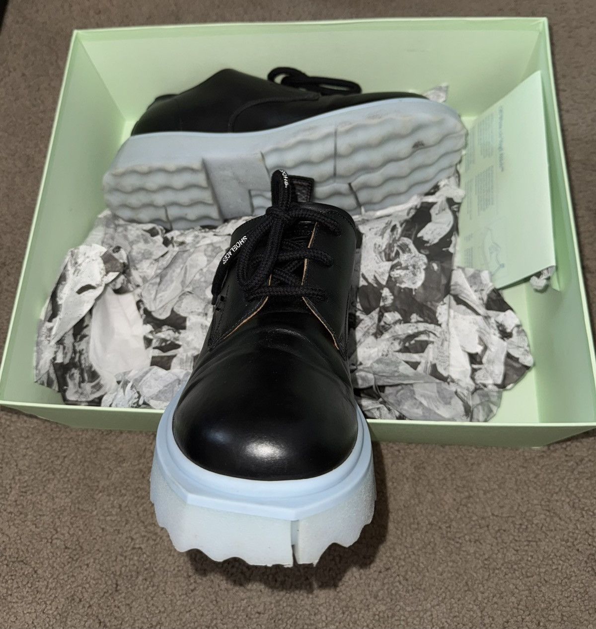 Off-White Off-White Leather Sponge Derby Size US 10 / EU 43 - 10 Thumbnail