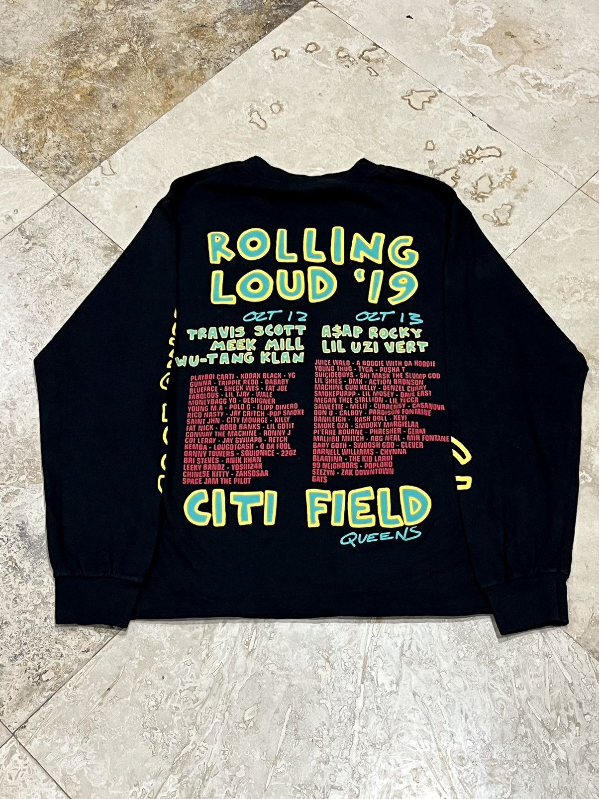 Band Tees Rolling Loud NYC 2019 Cropped Long Sleeve Tee Size US S / EU 44-46 / 1 - 2 Thumbnail
