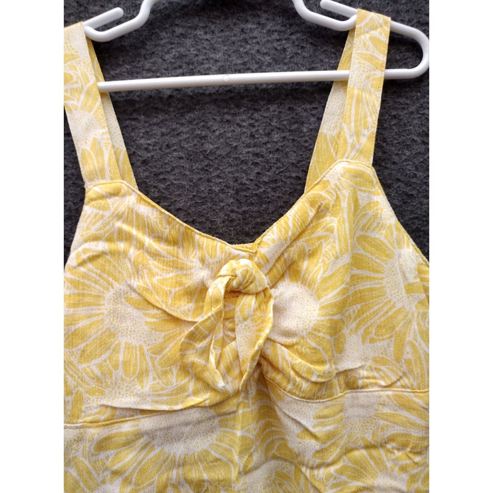 Vintage Wonder Nation Women's Knot Tie Tank Flower Cropped L 10-12 Yellow Camisole Sleeveless Vintage No N/A Size L / US 10 / IT 46 - 3 Thumbnail