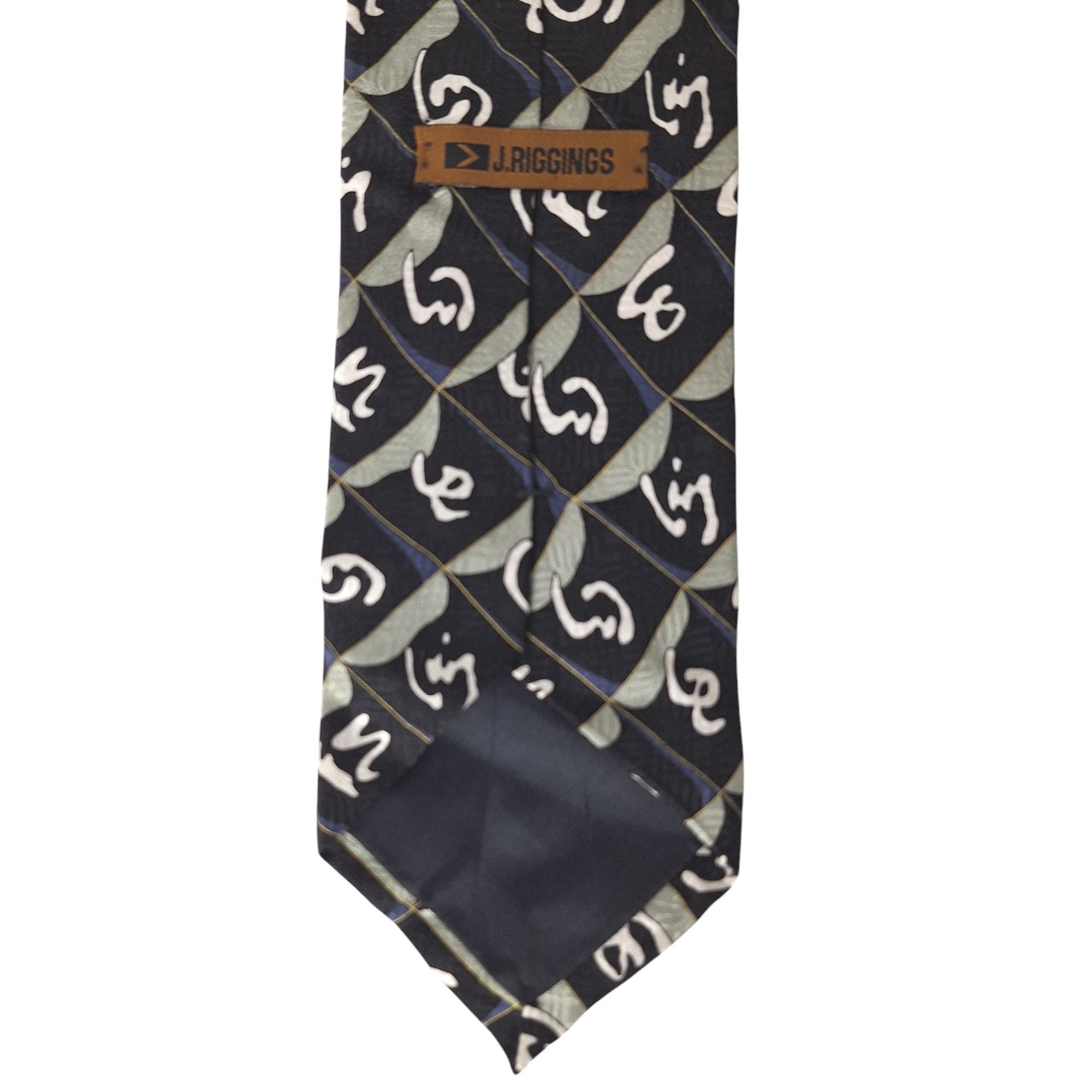 Other J. Riggins Men's Silk Tie Abstract Geometric Square Pattern Size ONE SIZE - 6 Thumbnail