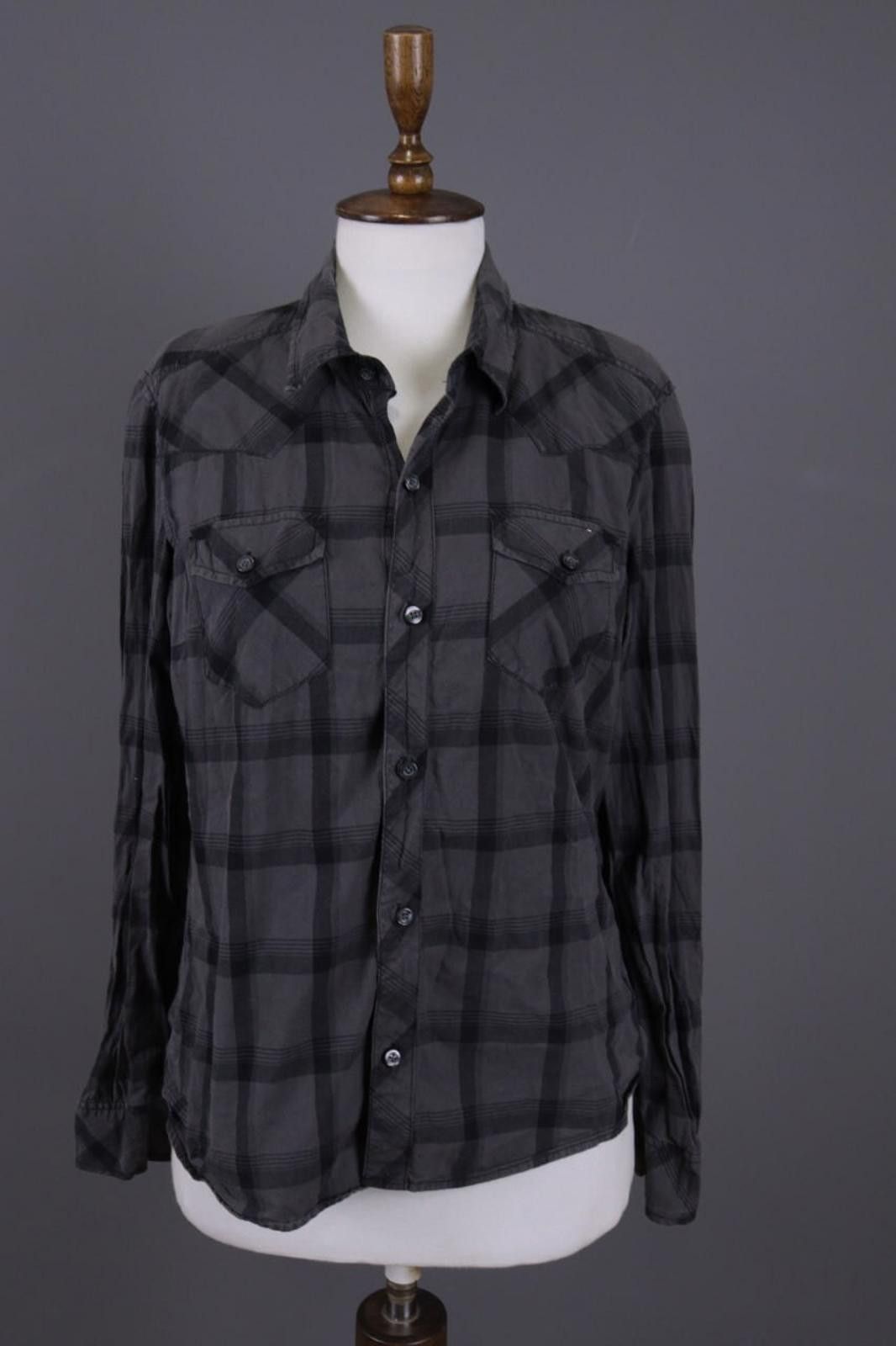 Carhartt Carhartt Gray Check Pockets Overshirt Shirt Size L Size L / US 10 / IT 46 - 1 Thumbnail