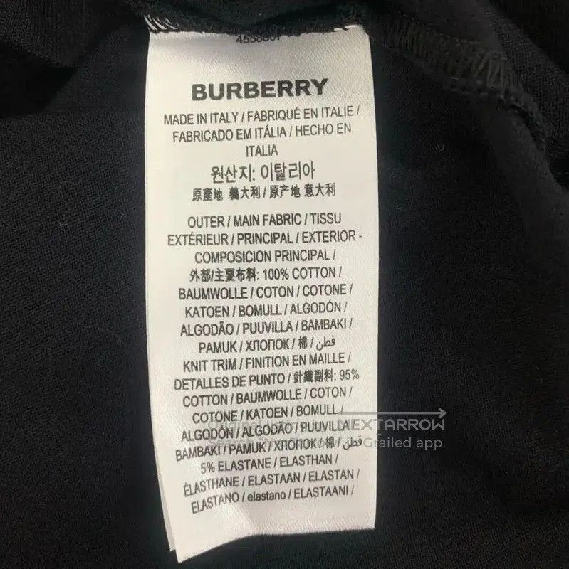 Burberry Burberry Black Cotton Women's T-Shirt. Size XS / US 0-2 / IT 36-38 - 7 Thumbnail