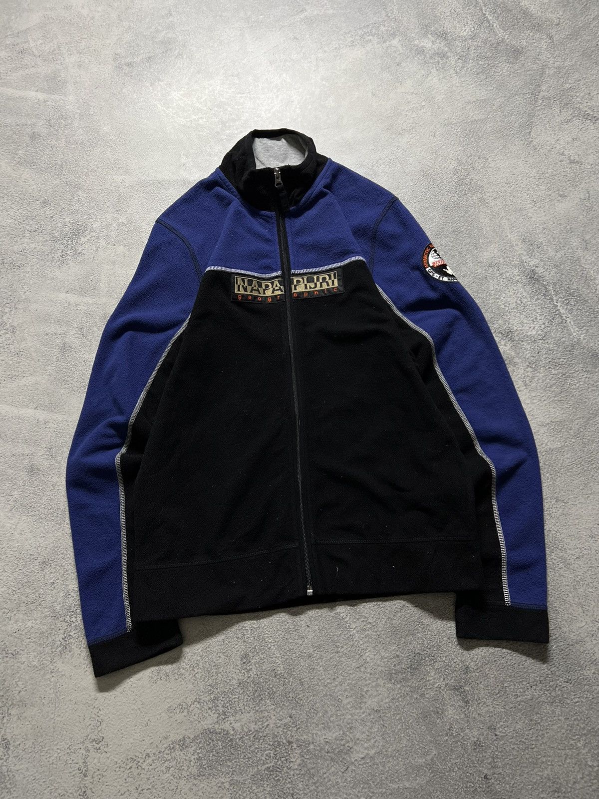 Napapijri × Vintage Vintage Y2k Napapijri 🖤 Fleece Zip Sweatshirt Jacket 00’s Size US M / EU 48-50 / 2 - 4 Thumbnail