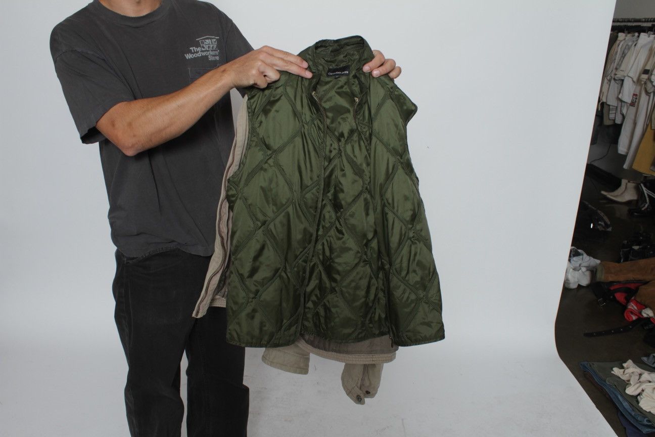 Calvin Klein × Vintage TAN BOXY CARGO POCKET CANVAS JACKET BY CALVIN KLEIN JEANS Size US XL / EU 56 / 4 - 7 Thumbnail