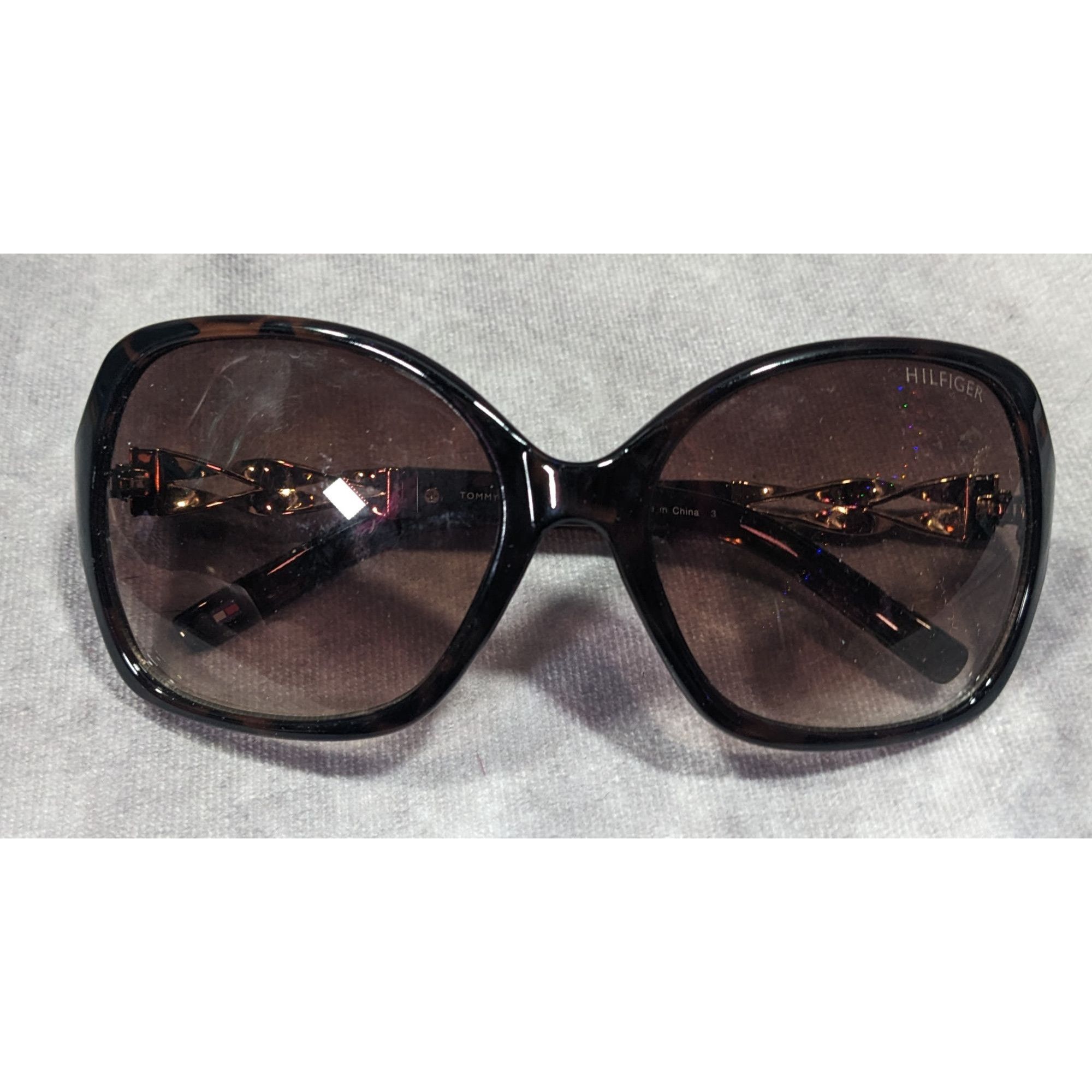 Tommy Hilfiger Tommy Hilfiger Preppy Joy WP Tortoise And Gold Twist Sungles Size ONE SIZE - 2 Thumbnail