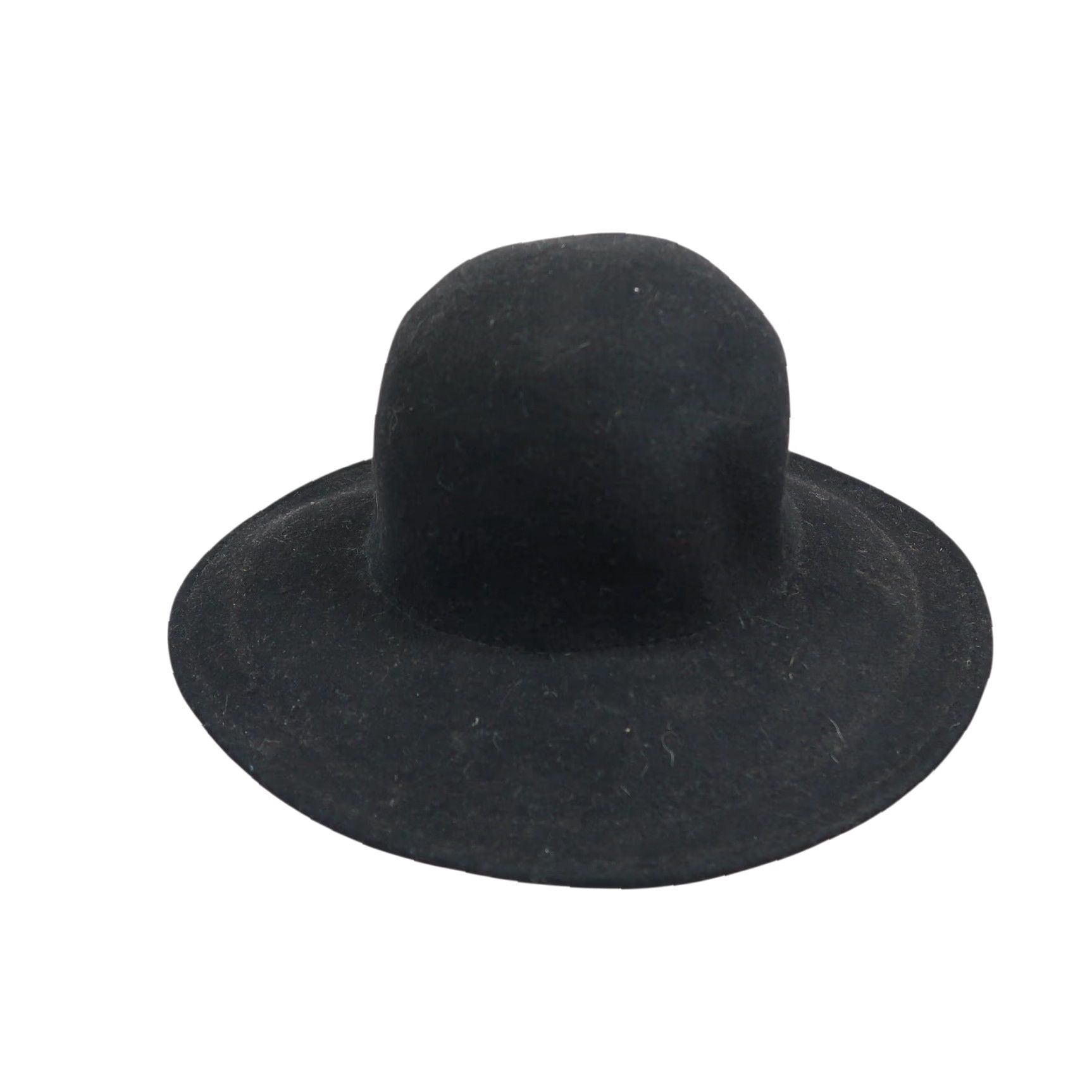 Bdg BDG Urban Outfitters Fedora Hat Black Wool Wide Brim Round Top Floppy Hat Women One Size Boho Size ONE SIZE - 4 Thumbnail