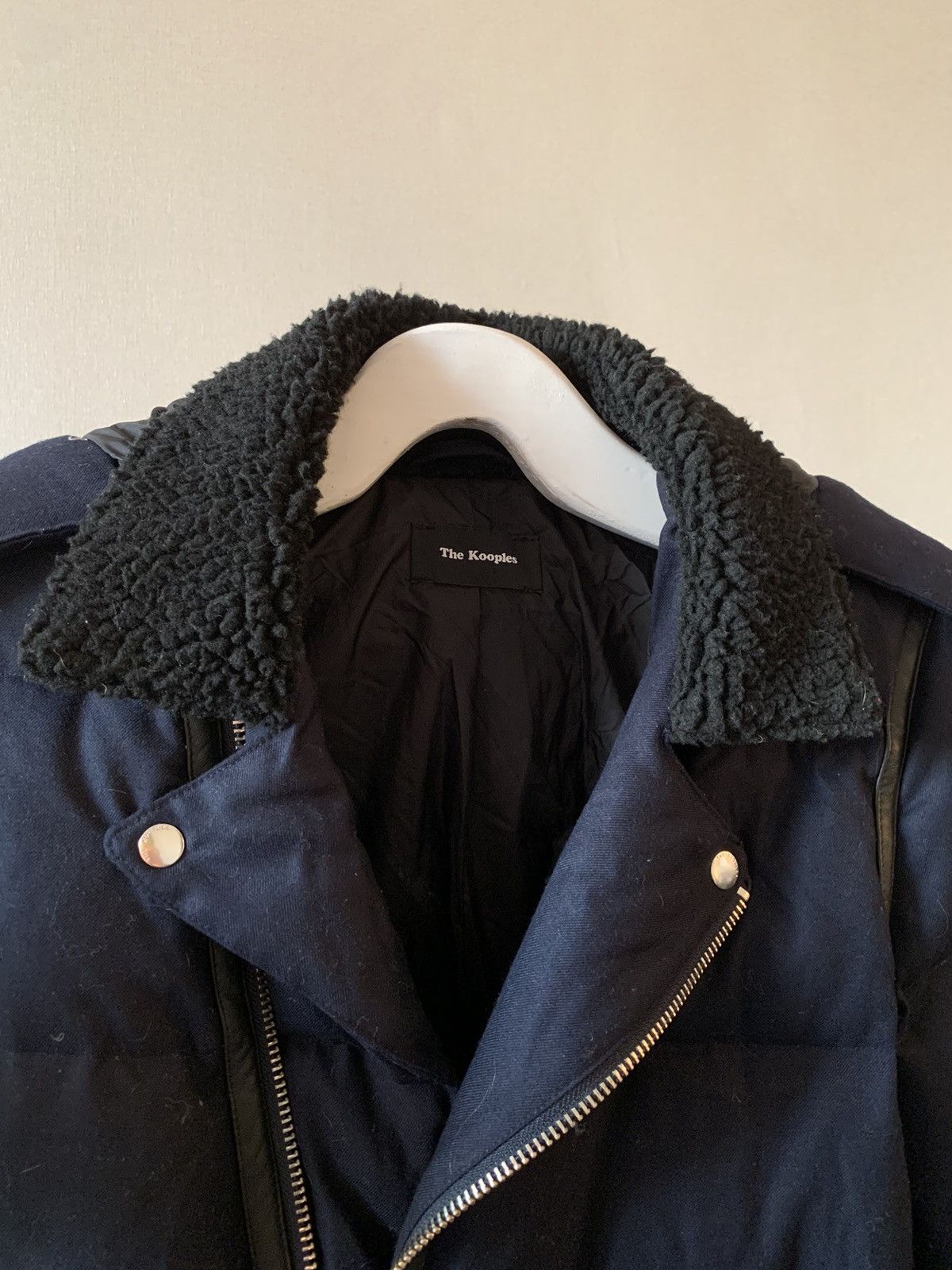 The Kooples The Kooples Lambskin Wool Down Asymmetric Jacket helmut lang Size US S / EU 44-46 / 1 - 6 Thumbnail