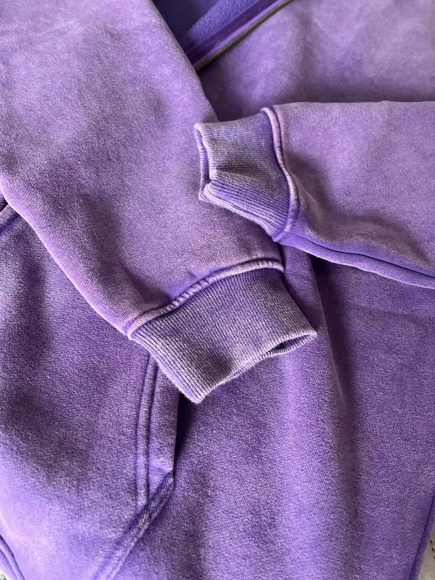 Japanese Brand Purple Double Zipper Fleece Hoodie Size US L / EU 52-54 / 3 - 5 Thumbnail