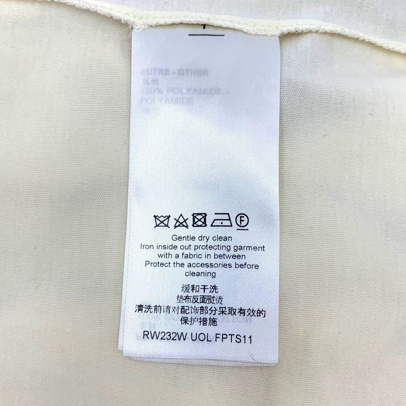 Louis Vuitton Louis Vuitton Crewneck short-sleeve T-shirt in beige logo Size M / US 6-8 / IT 42-44 - 6 Thumbnail