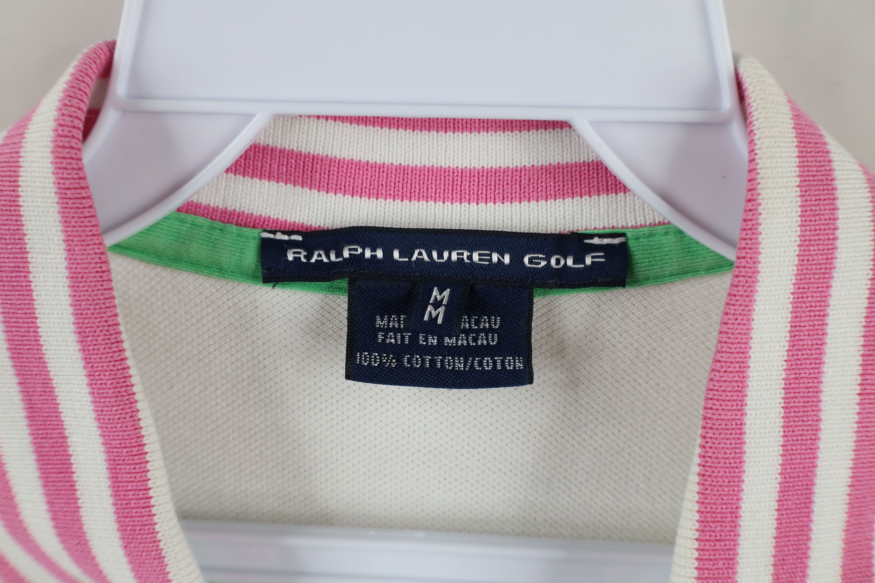 Ralph Lauren × Vintage Ralph Lauren Golf Knit Half Zip Long Sleeve Polo Shirt Size M / US 6-8 / IT 42-44 - 7 Thumbnail