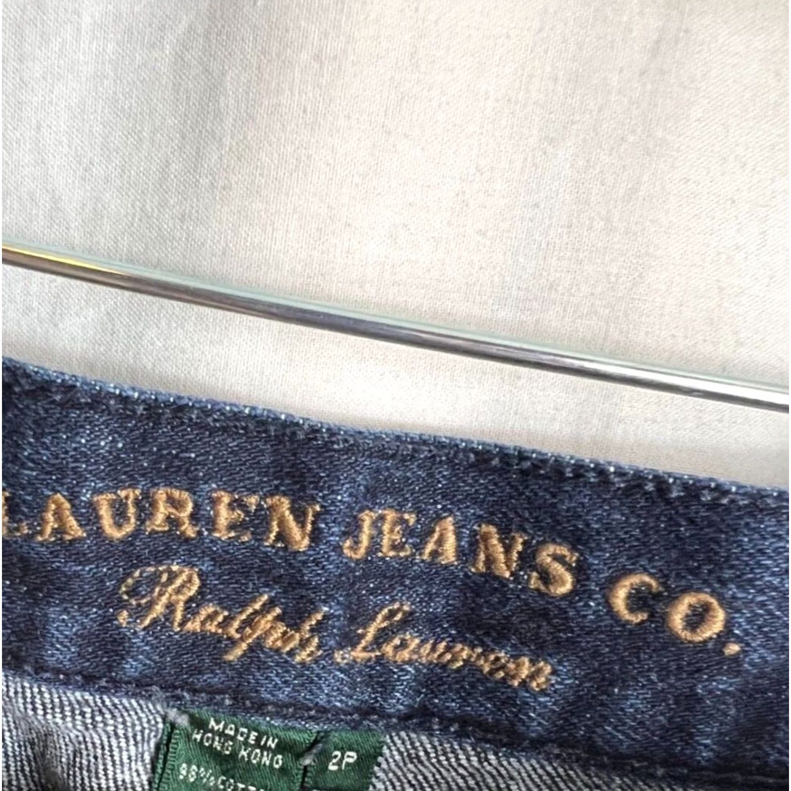 Ralph Lauren Ralph Lauren Jeans Co Women Size 2P Petites Blue Mid Rise Dark Denim Slit pocket Size 26" / US 2 / IT 38 - 7 Thumbnail