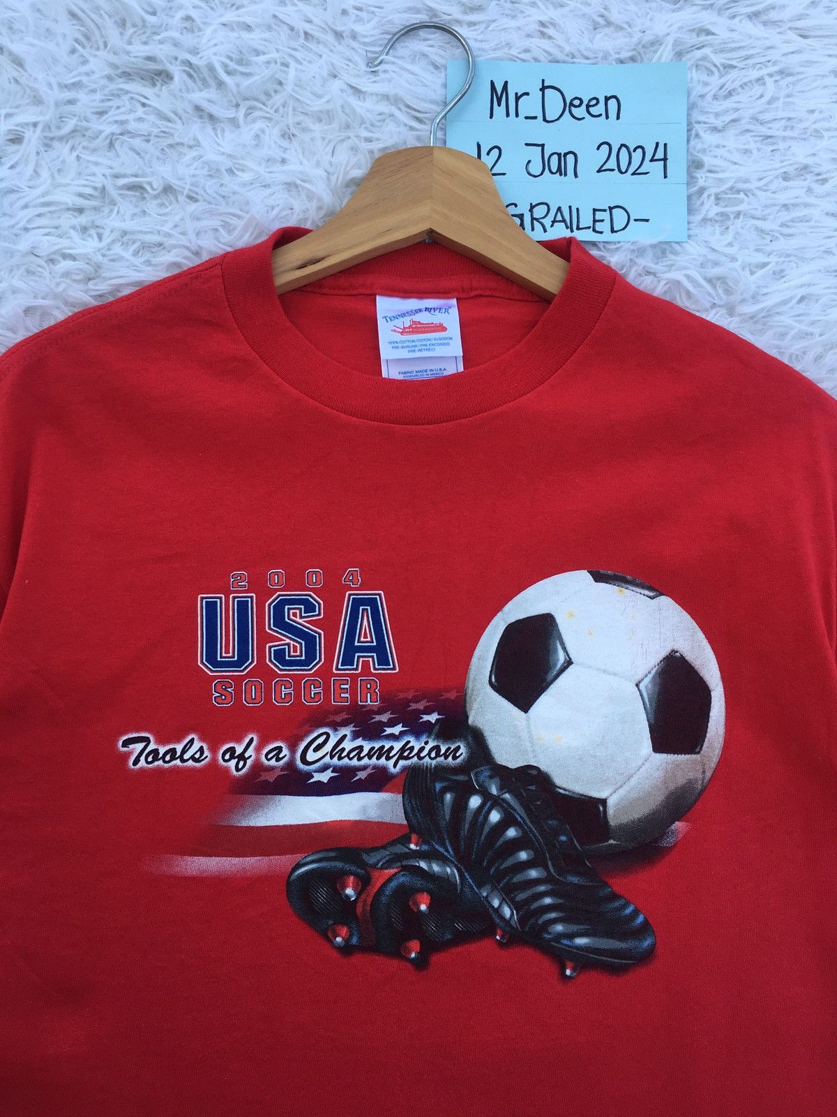Vintage Rare Vintage 2004 USA Soccer Tshirt Size US M / EU 48-50 / 2 - 6 Thumbnail