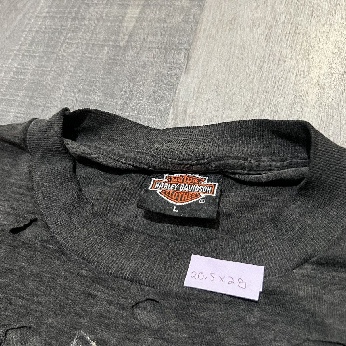 Harley Davidson × Vintage 3D Emblem VTG Harley Davidson SURVIVORS 1989 Wolf T Shirt Size US L / EU 52-54 / 3 - 5 Thumbnail