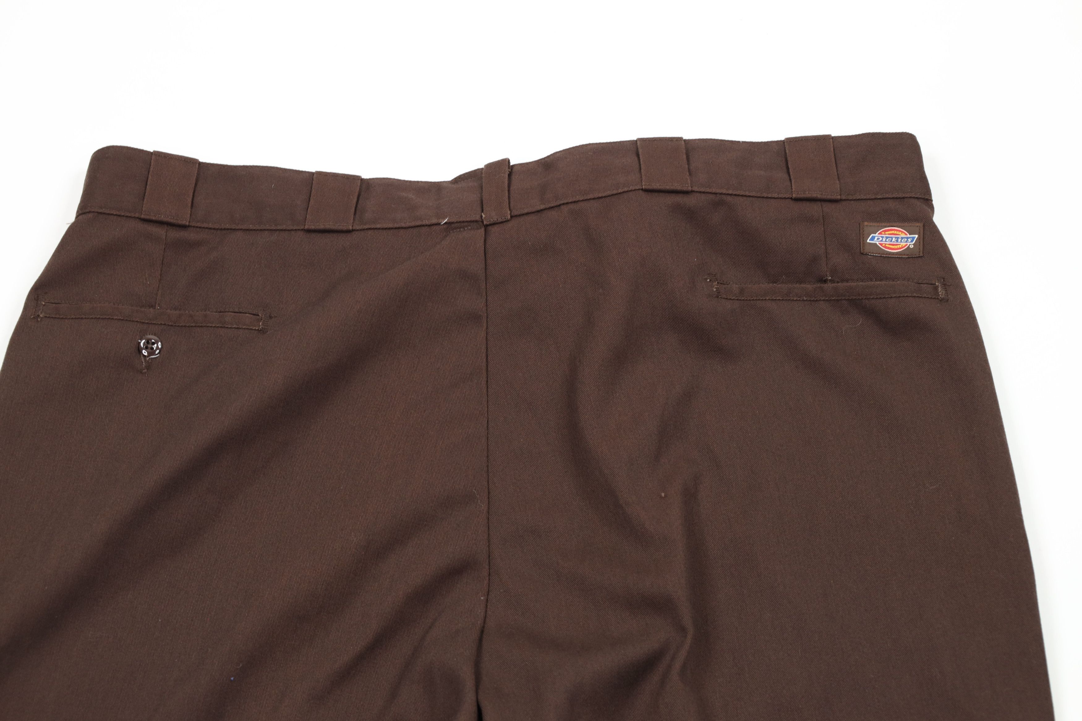 Dickies × Vintage Vintage 70s Dickies Wide Leg Work Mechanic Pants Brown USA Size US 44 / EU 60 - 9 Thumbnail