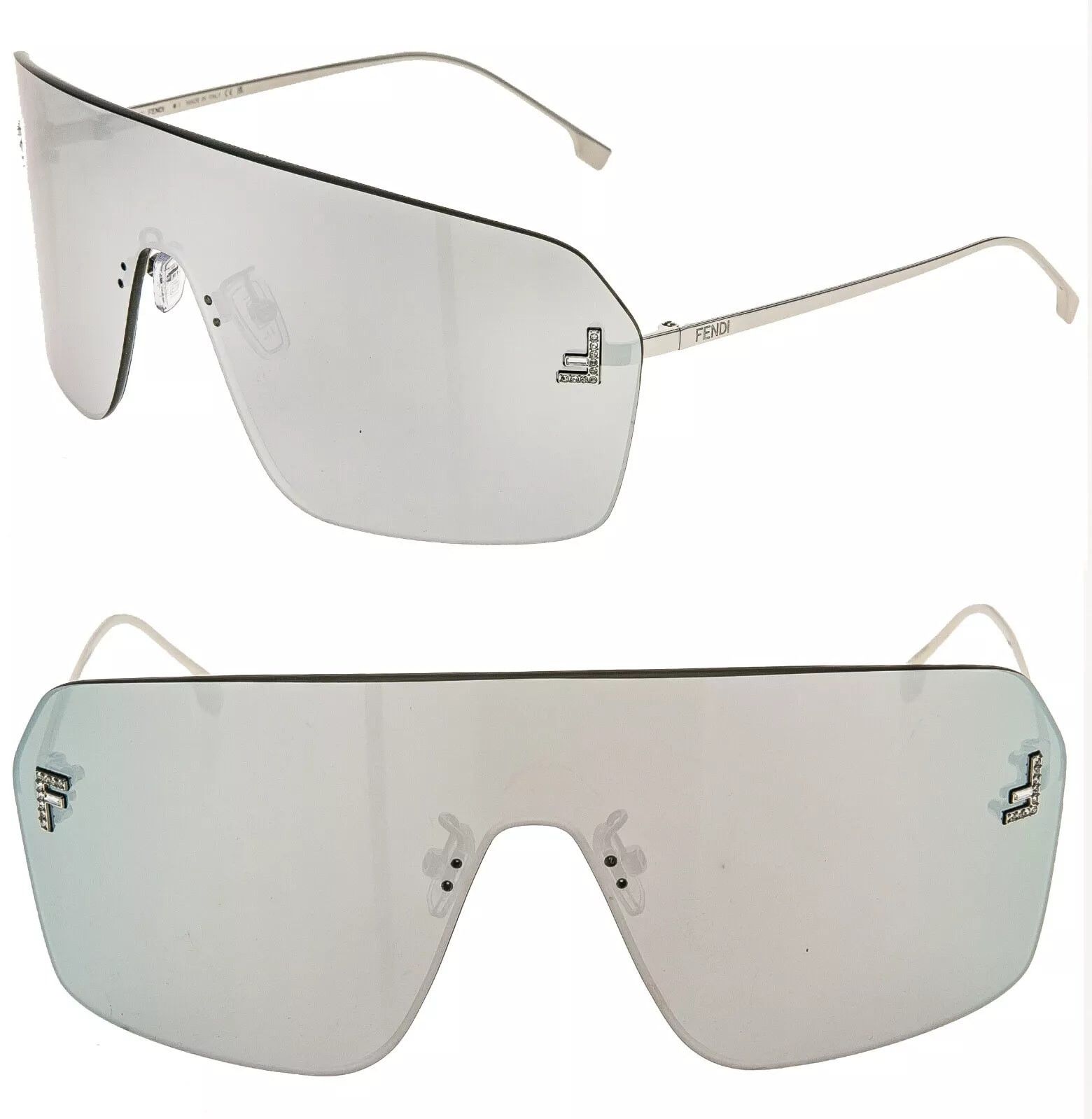 Fendi FENDI FIRST 4121 Silver Mirrored Fashion Sunglasses FE4121US Size ONE SIZE - 1 Thumbnail