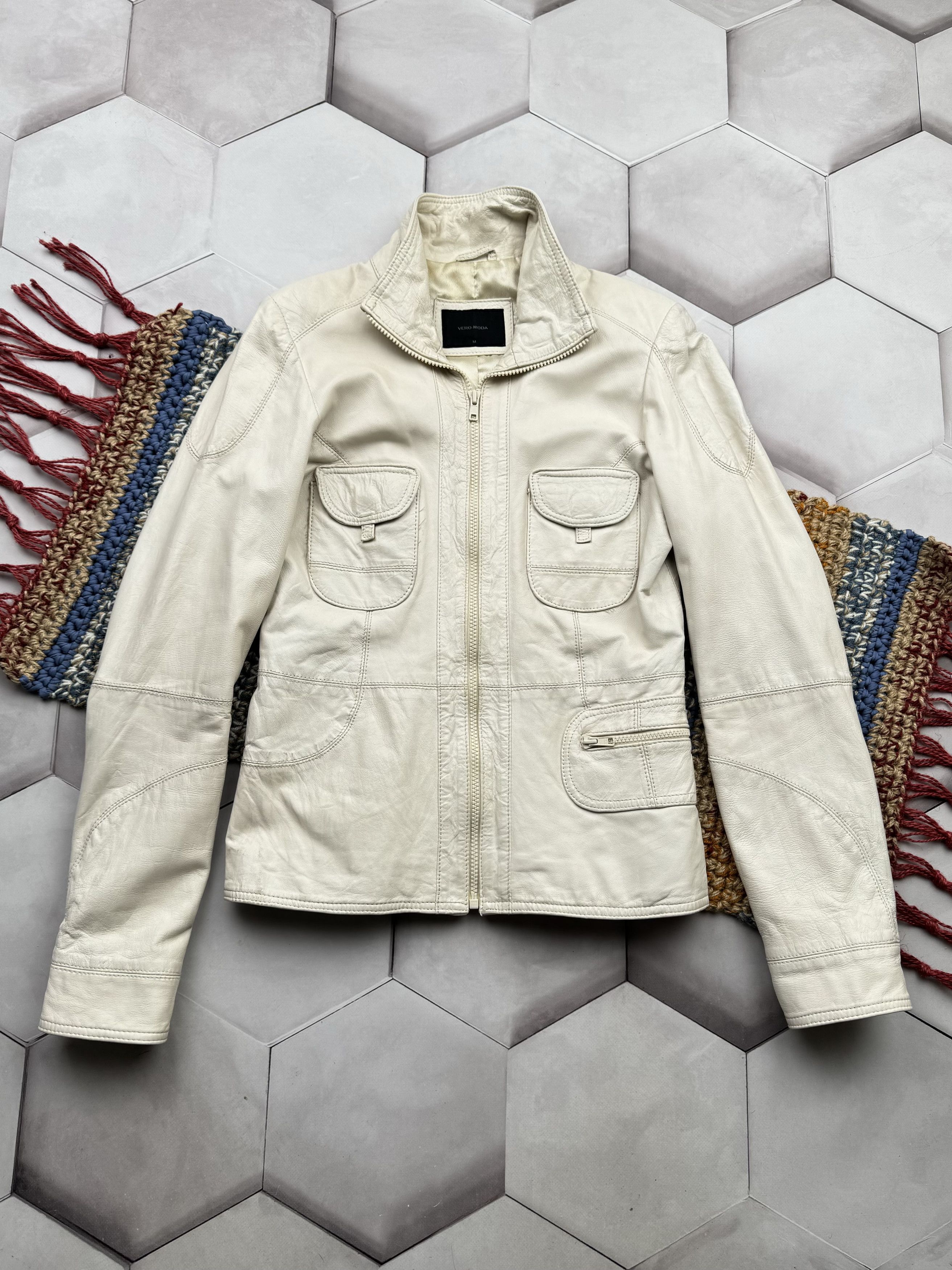 Japanese Brand Vintage Leather Jacket (E4) Size M / US 6-8 / IT 42-44 - 1 Thumbnail