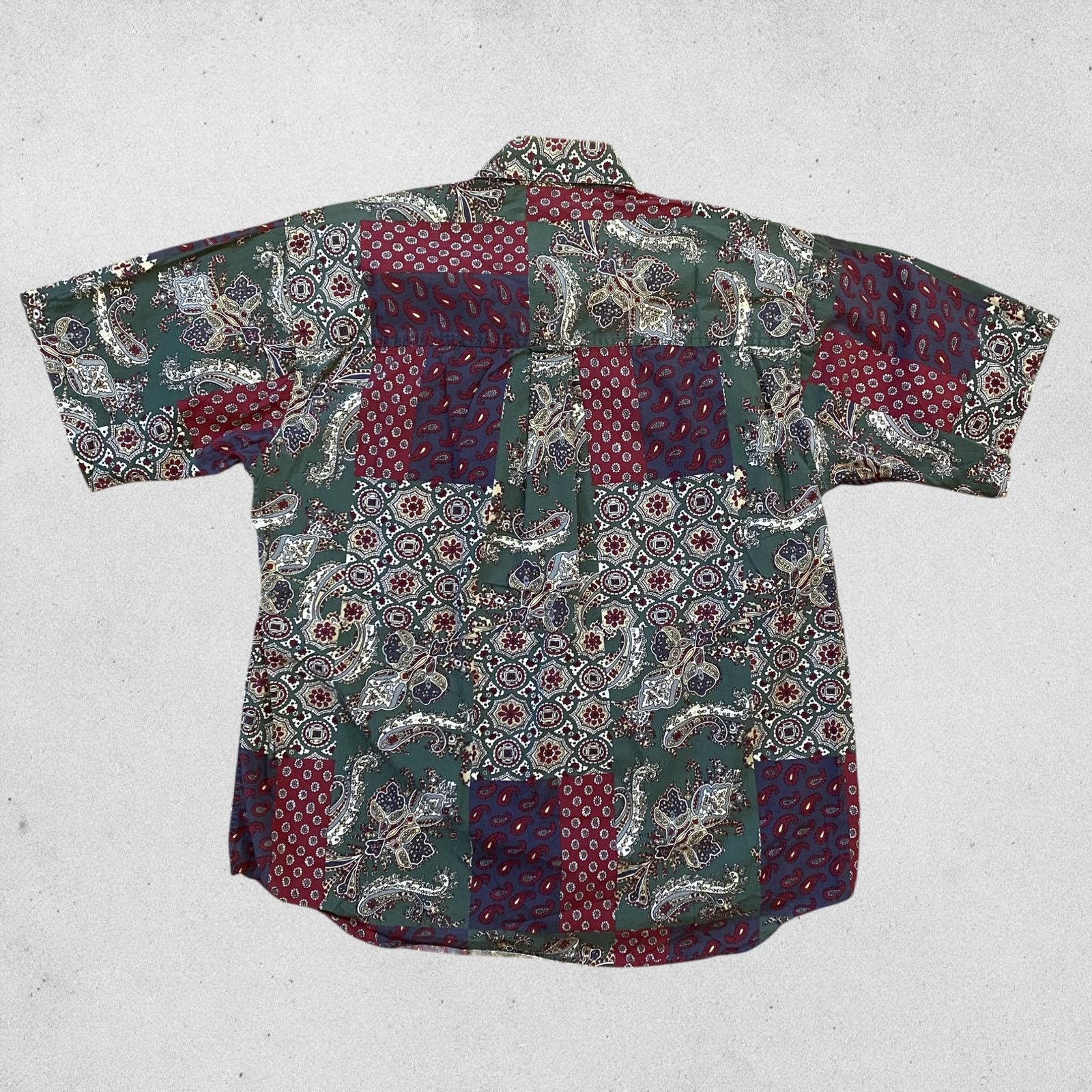 Gant × Vintage Vintage Gant Rugger Poplin Paisley Patchwork Shirt Size US L / EU 52-54 / 3 - 6 Thumbnail