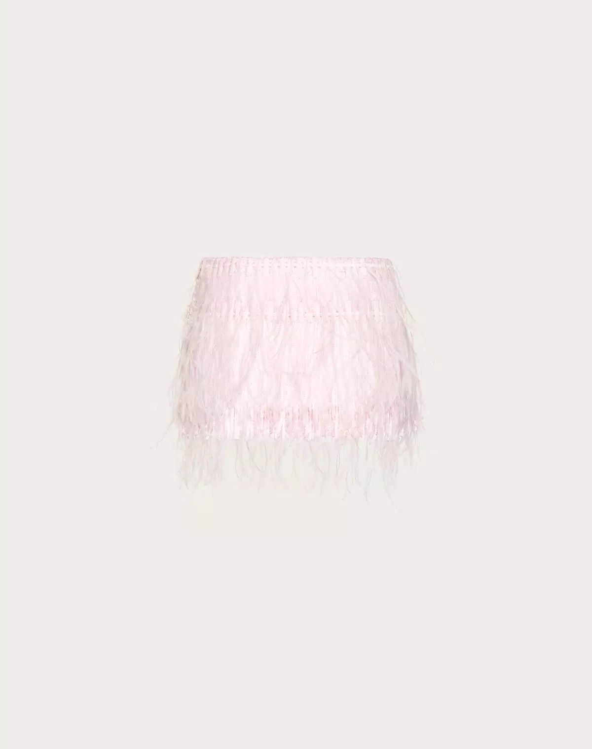 Valentino o1s1wg110625 Embroidered Organza Mini Skirt in White Size 28" / US 6 / IT 42 - 2 Thumbnail