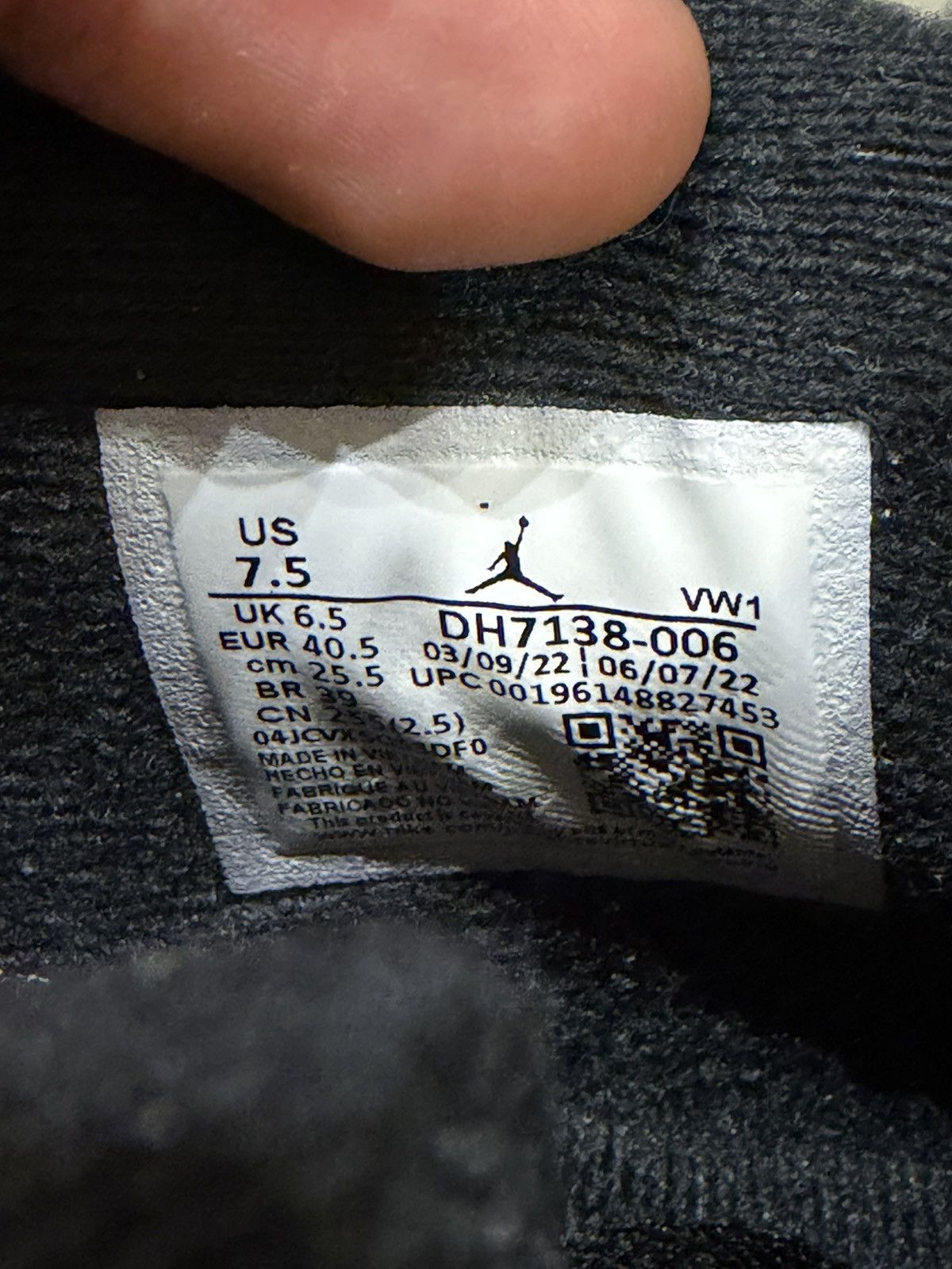 Jordan Brand Jordan 4 Retro SE ‘Black Canvas’ Size US 7.5 / EU 40-41 - 8 Thumbnail