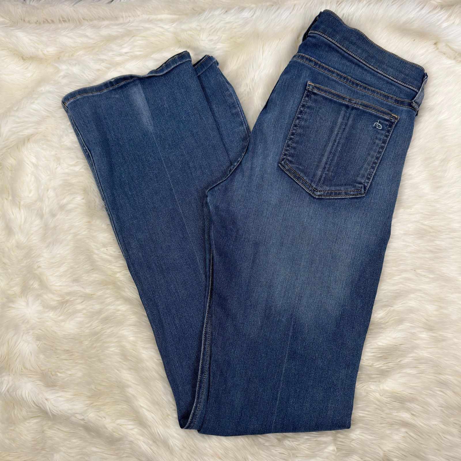 Rag & Bone Jean Mid Rise Boot Elma Womens Jeans Size 28