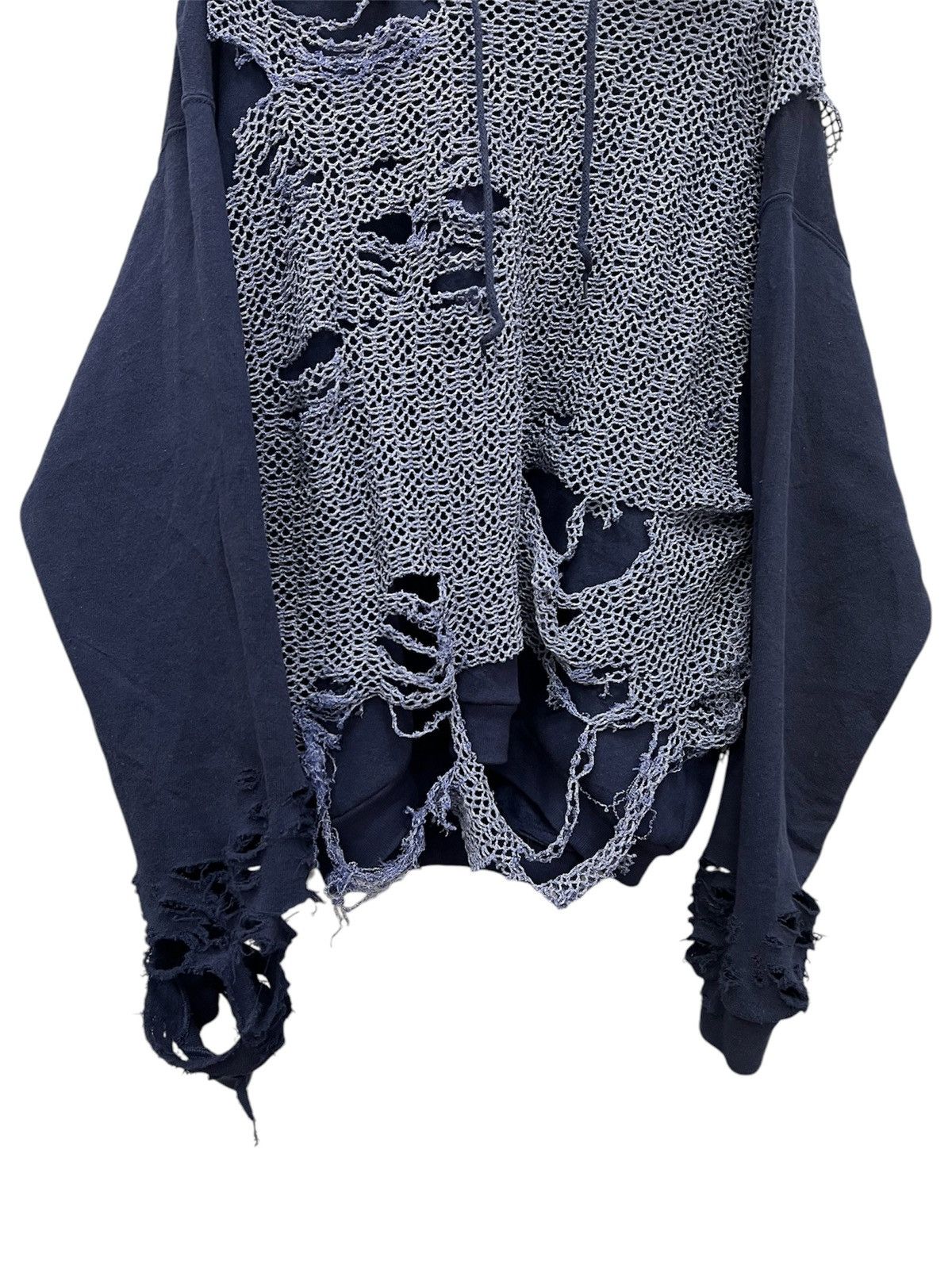 Japanese Brand CUSTOM ARCHIVE HOODIE L.G.B. Style SWEATER RIPPED Size US M / EU 48-50 / 2 - 4 Thumbnail