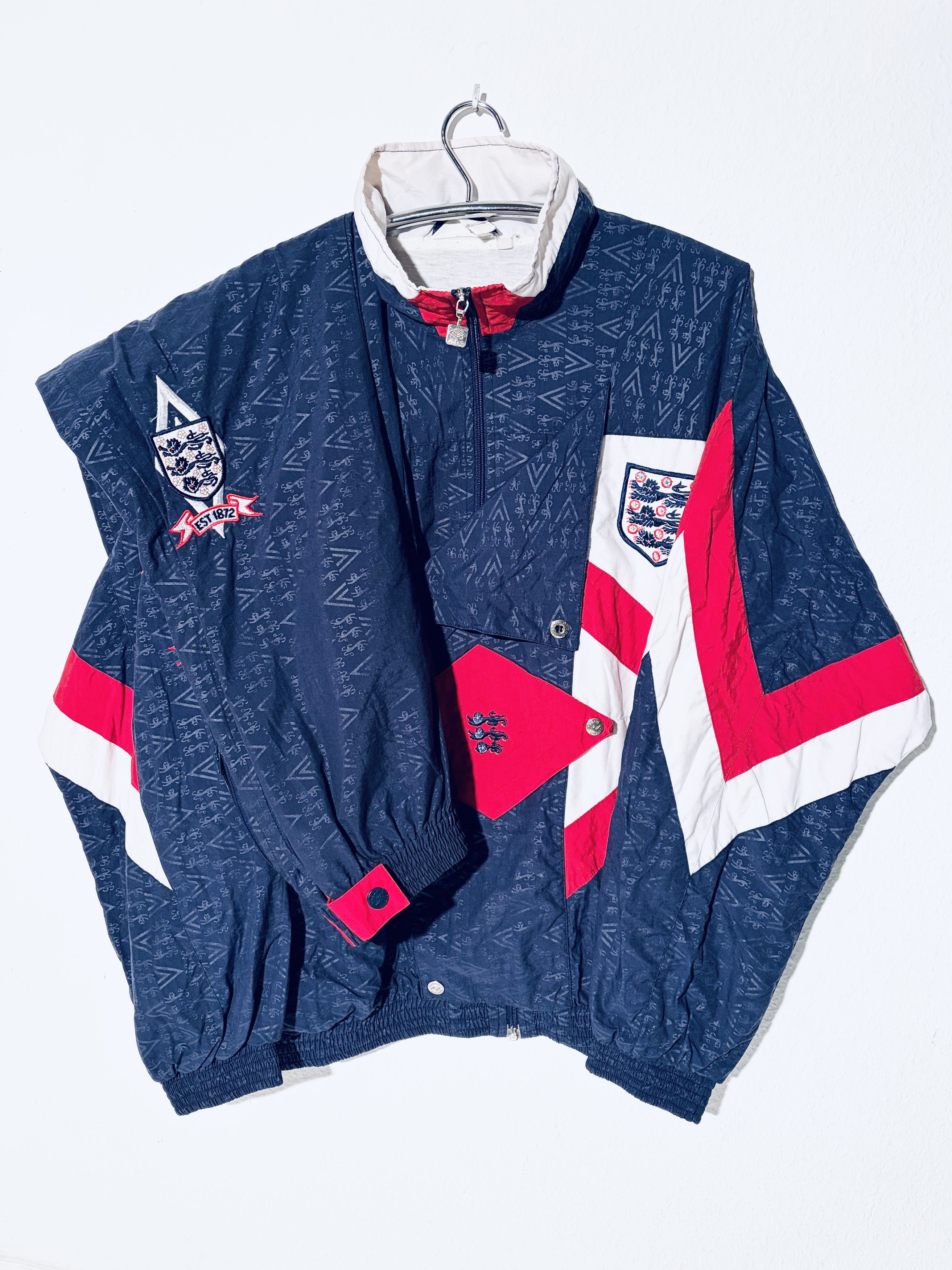Umbro England Training Full Tracksuit 1990 / 1992 90/92 Size US L / EU 52-54 / 3 - 1 Thumbnail