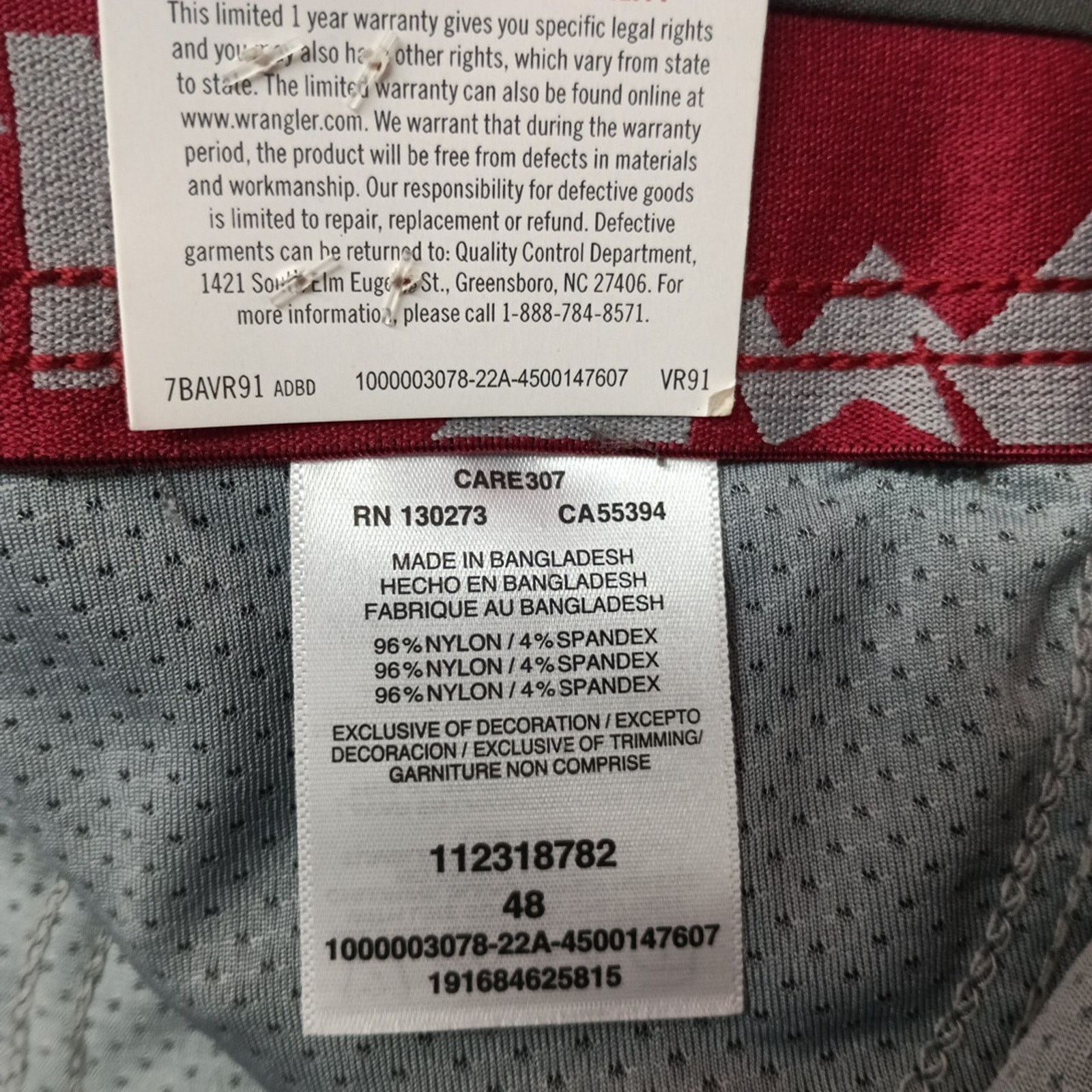 Wrangler Wrangler Cargo Shorts Men's 48 Gray 10" Inseam Performance Size US 44 / EU 60 - 3 Thumbnail