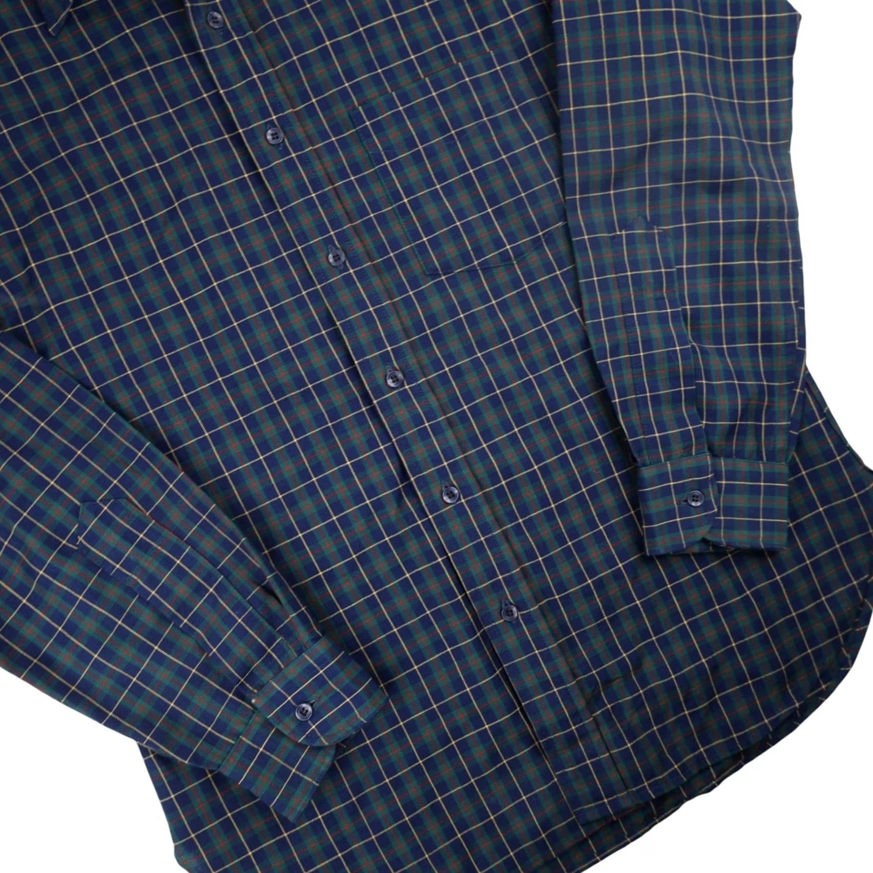 Pendleton VINTAGE Pendleton Dress Shirt Men M Wool Blue Sir True Vintage Wool Dress Shirt Men M Blue Sir Pendleton 8/10 21"x30" Size 40R - 3 Thumbnail