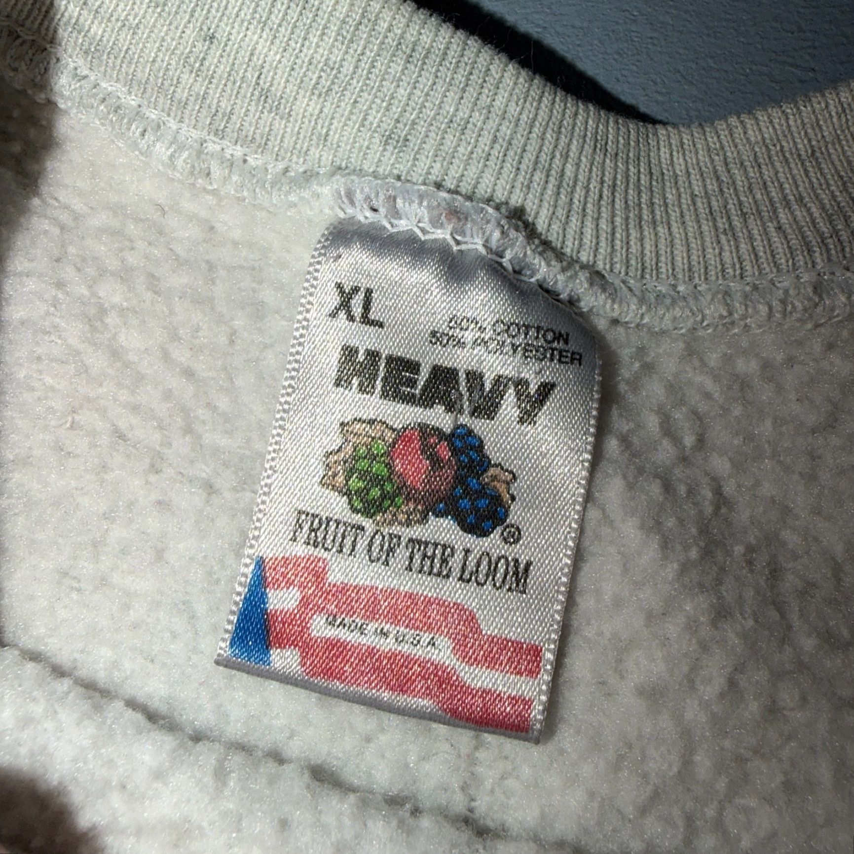 Fruit Of The Loom VTG Fruit of the Loom Sweatshirt Crewneck Gray XL USA Golf 90s 80s Graphic Print Mens Size US XL / EU 56 / 4 - 7 Thumbnail