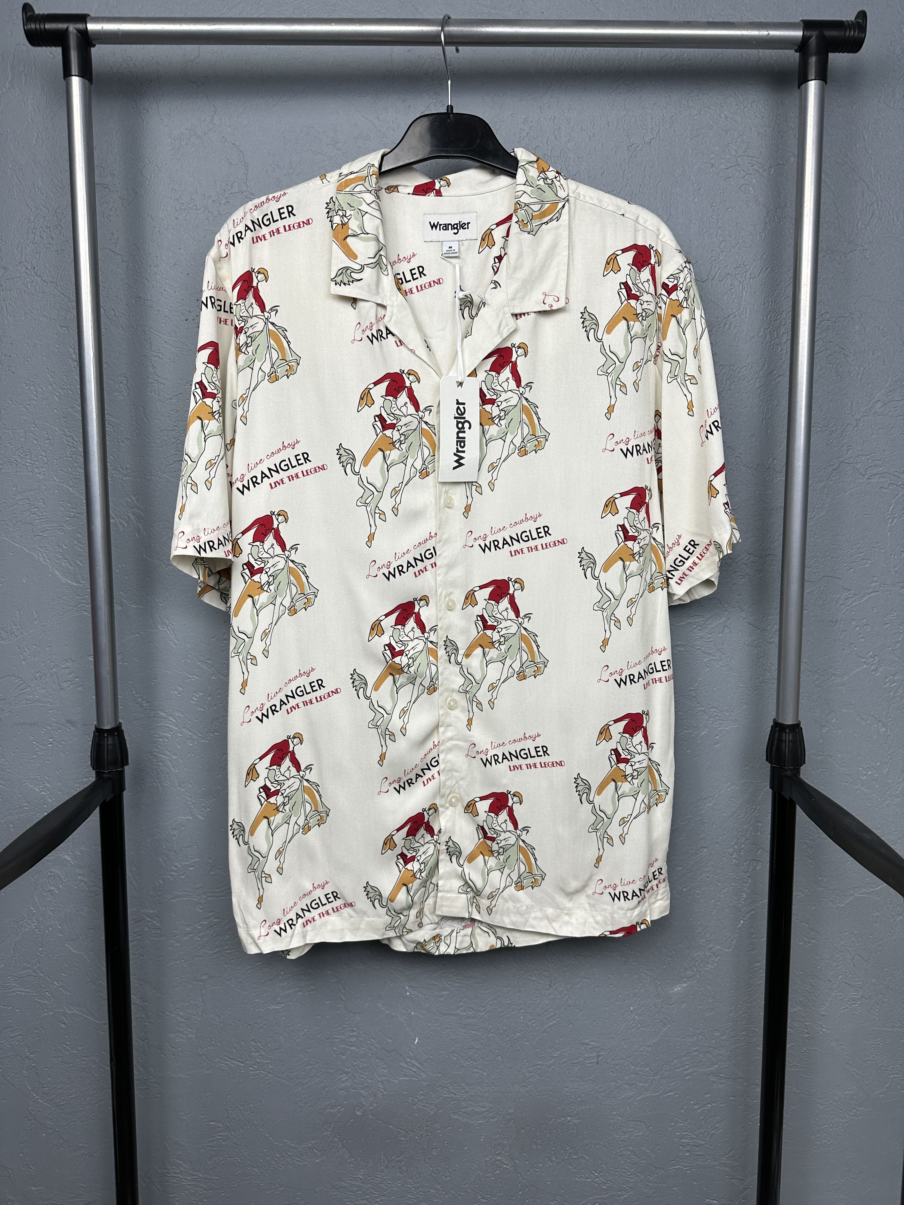 Wrangler NEW!! Wrangler Mens Hawaiian Resort Shirt Size US M / EU 48-50 / 2 - 1 Thumbnail