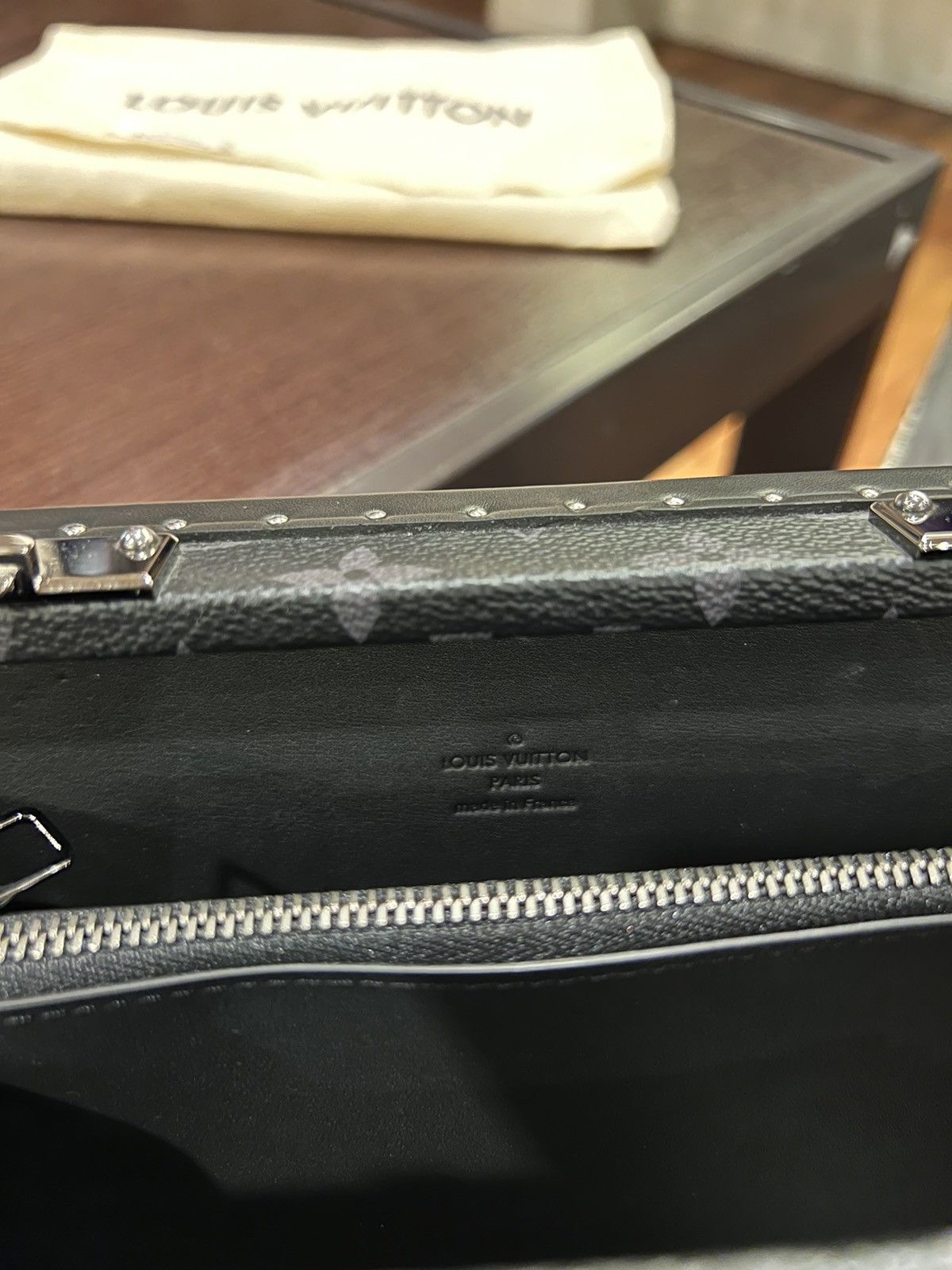 Louis Vuitton Louis Vuitton Clutch Box Monogram Eclipse Side Bag Size ONE SIZE - 8 Thumbnail