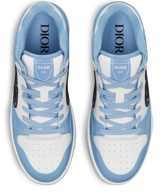 Dior o1w1db10625 Low-Top Sneakers in Light Blue/White Size US 9 / EU 42 - 4 Thumbnail