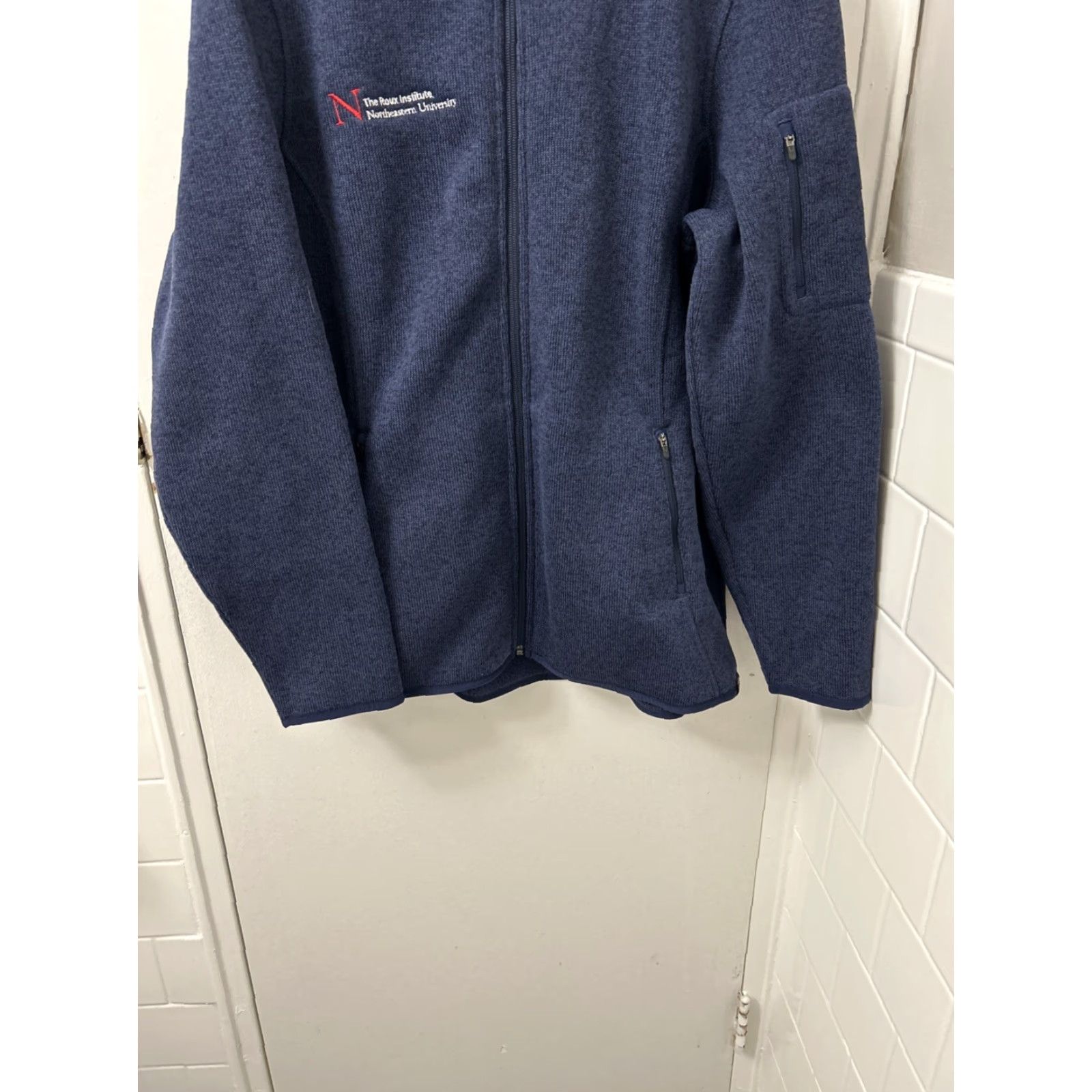 Vintage L.L. Bean Sweater Fleece Jacket Womens XL Navy Blue Full Zip Coat Logo 502383 Regular Jacket Outdoorsman Style Mens? Size XL / US 12-14 / IT 48-50 - 3 Thumbnail