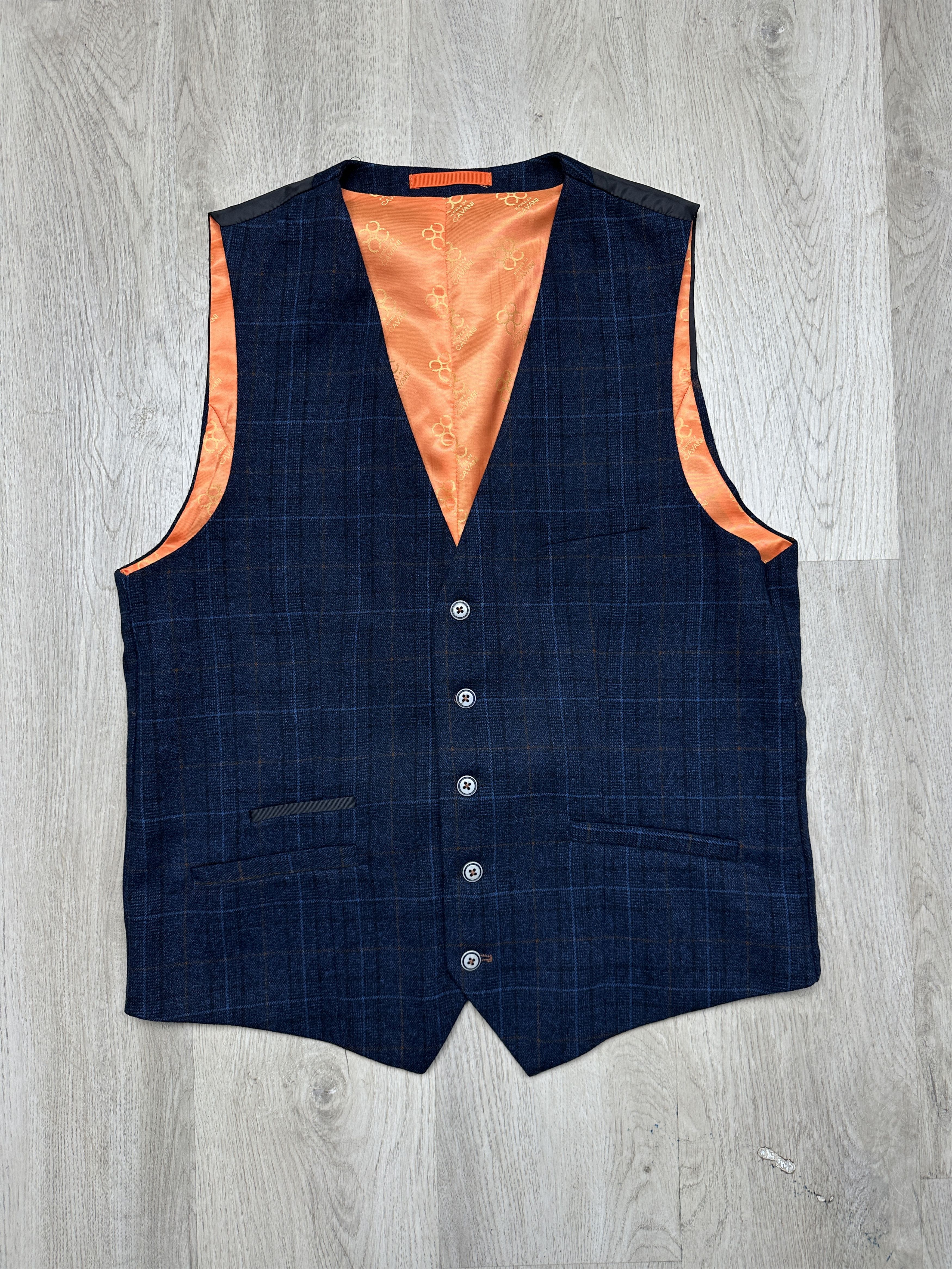 Other Cavani Mens 3 Piece Suit Blazer + Vest + Pants Size 40R - 11 Thumbnail