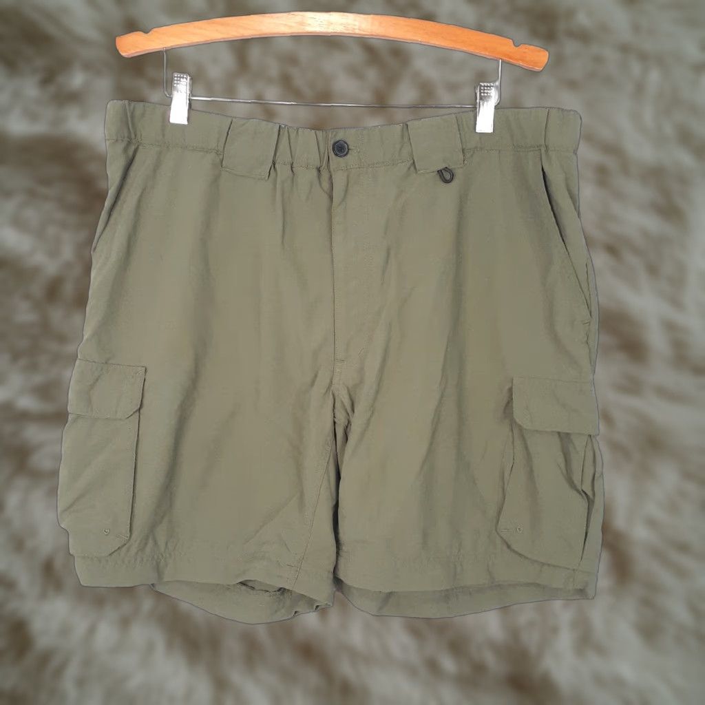 Vintage Boy Scouts Of America Shorts Cargo Mens Large 38 Green - Outdoor Travel Casual Regular Waist 38 Inseam 7 Size US 38 / EU 54 - 1 Thumbnail