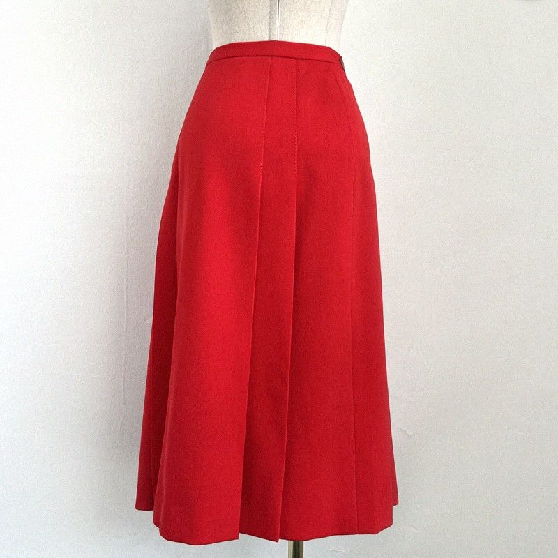 Celine Celine Vintage Carriage Buckle Belt Red Skirt Size 27" / US 4 / IT 40 - 3 Thumbnail