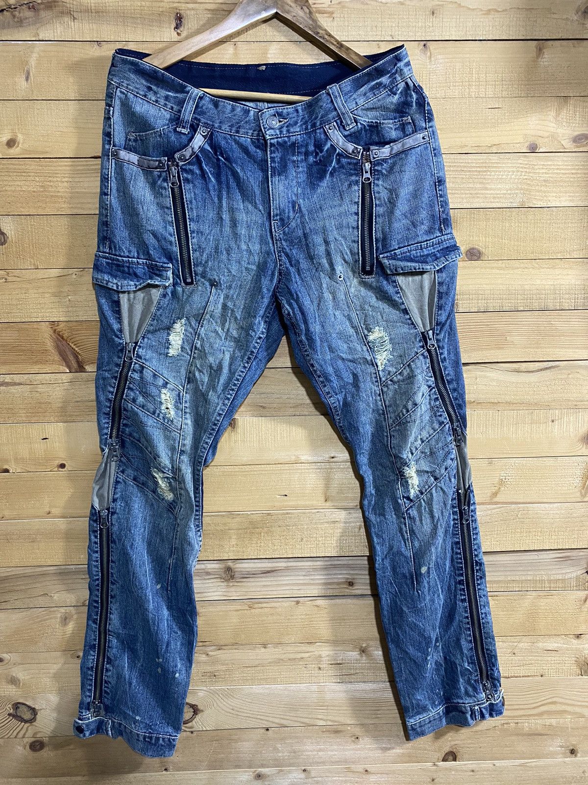PPFM ppfm bondage jeans pants Size US 34 / EU 50 - 1 Thumbnail