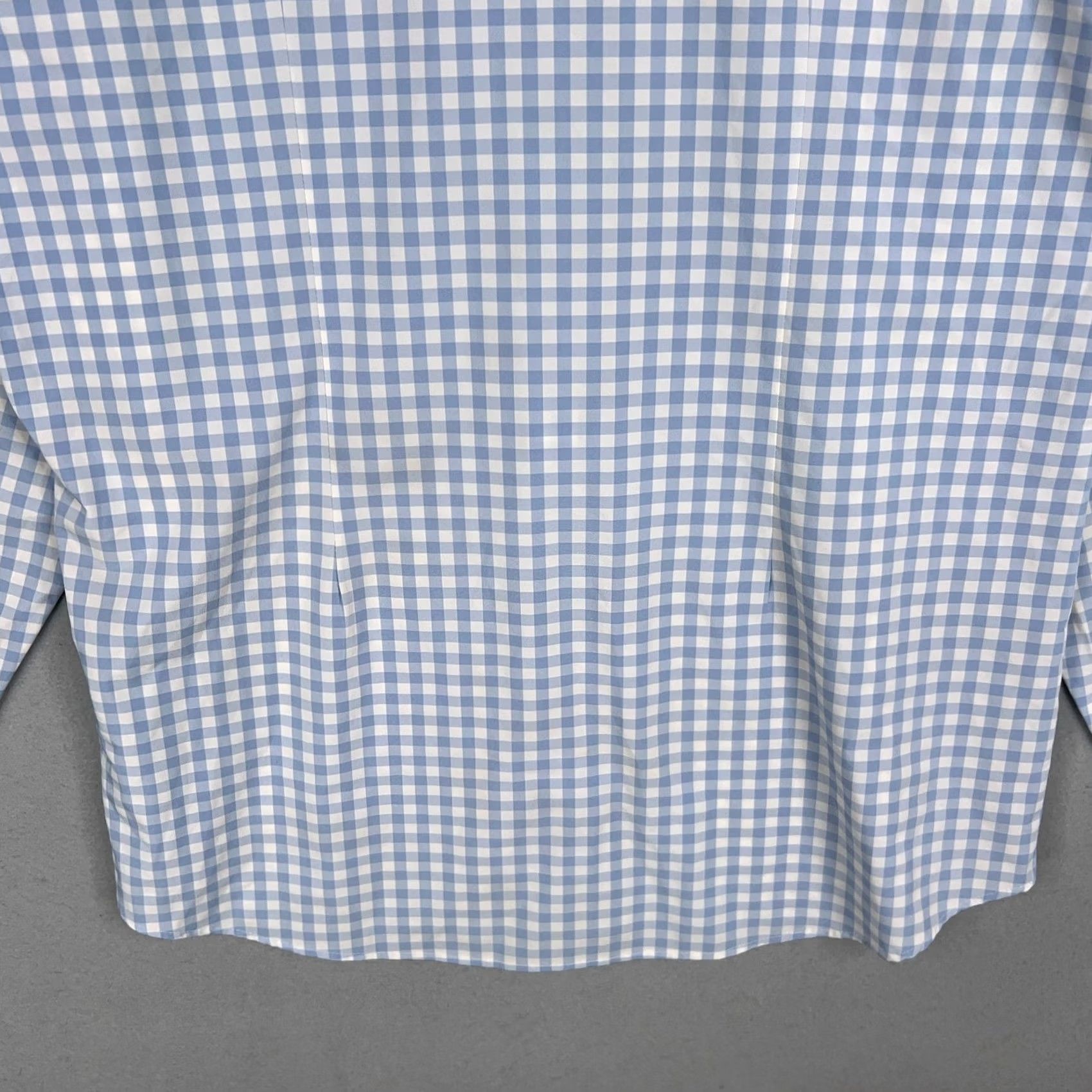 Mizzen+Main Mizzen Main Shirt Mens 2XL Blue White Gingham Stretch Trim Fit Button Up Preppy Size US XXL / EU 58 / 5 - 7 Thumbnail